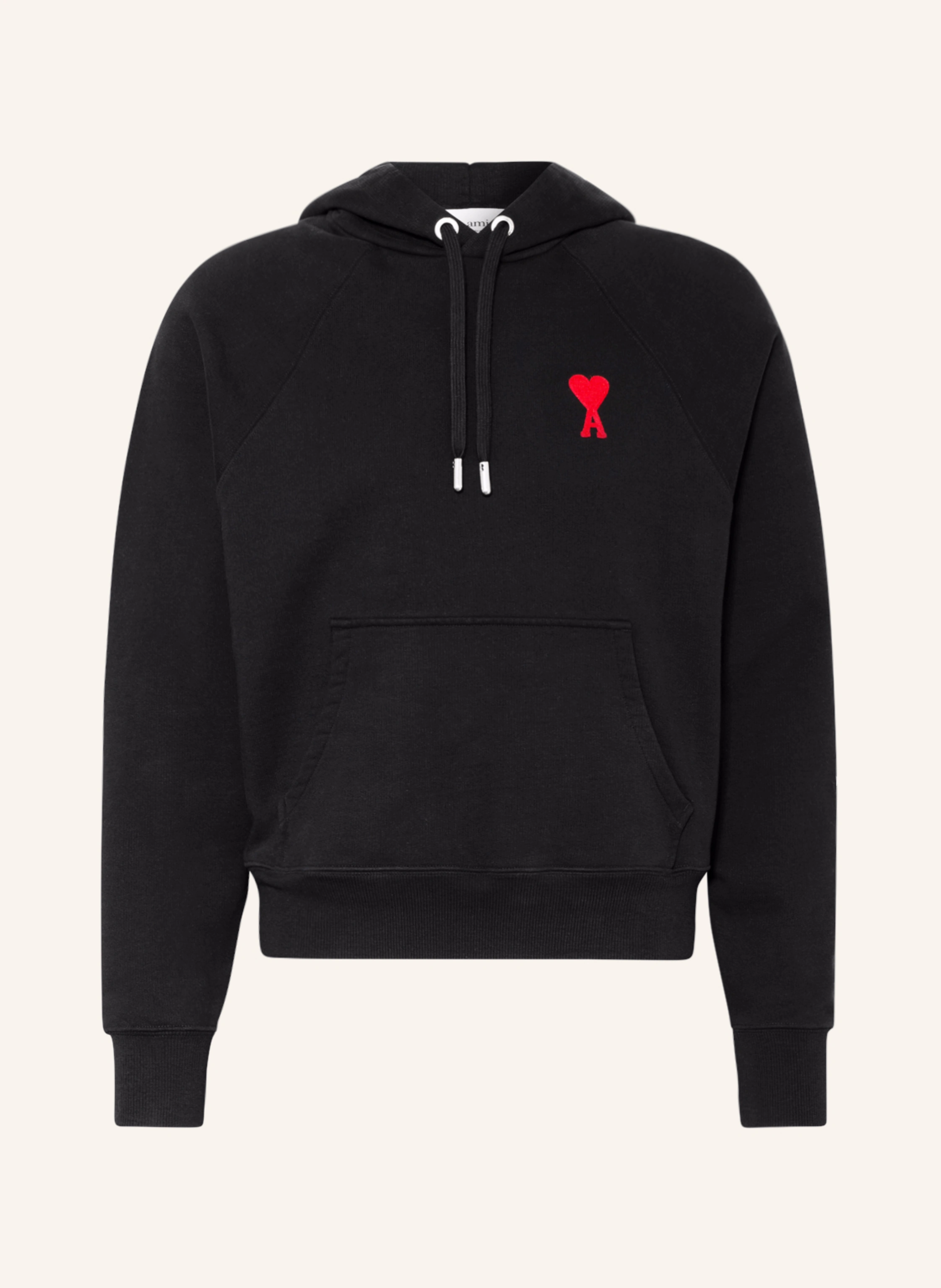 AMI PARIS Bluza z kapturem kolor czarny