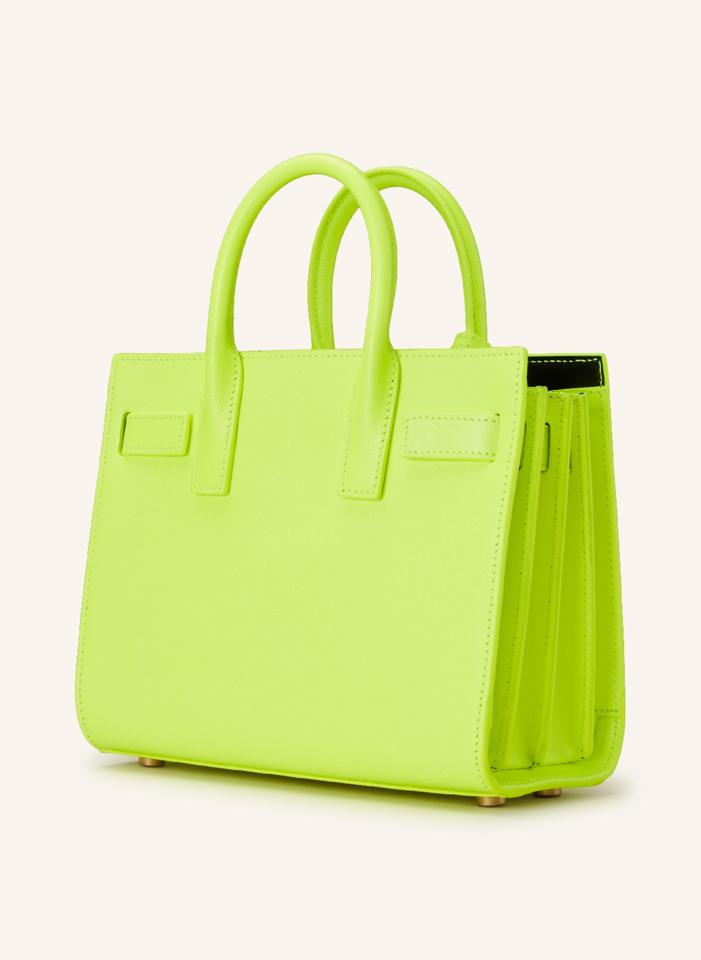 Saint Laurent designer tasche nano neongelb