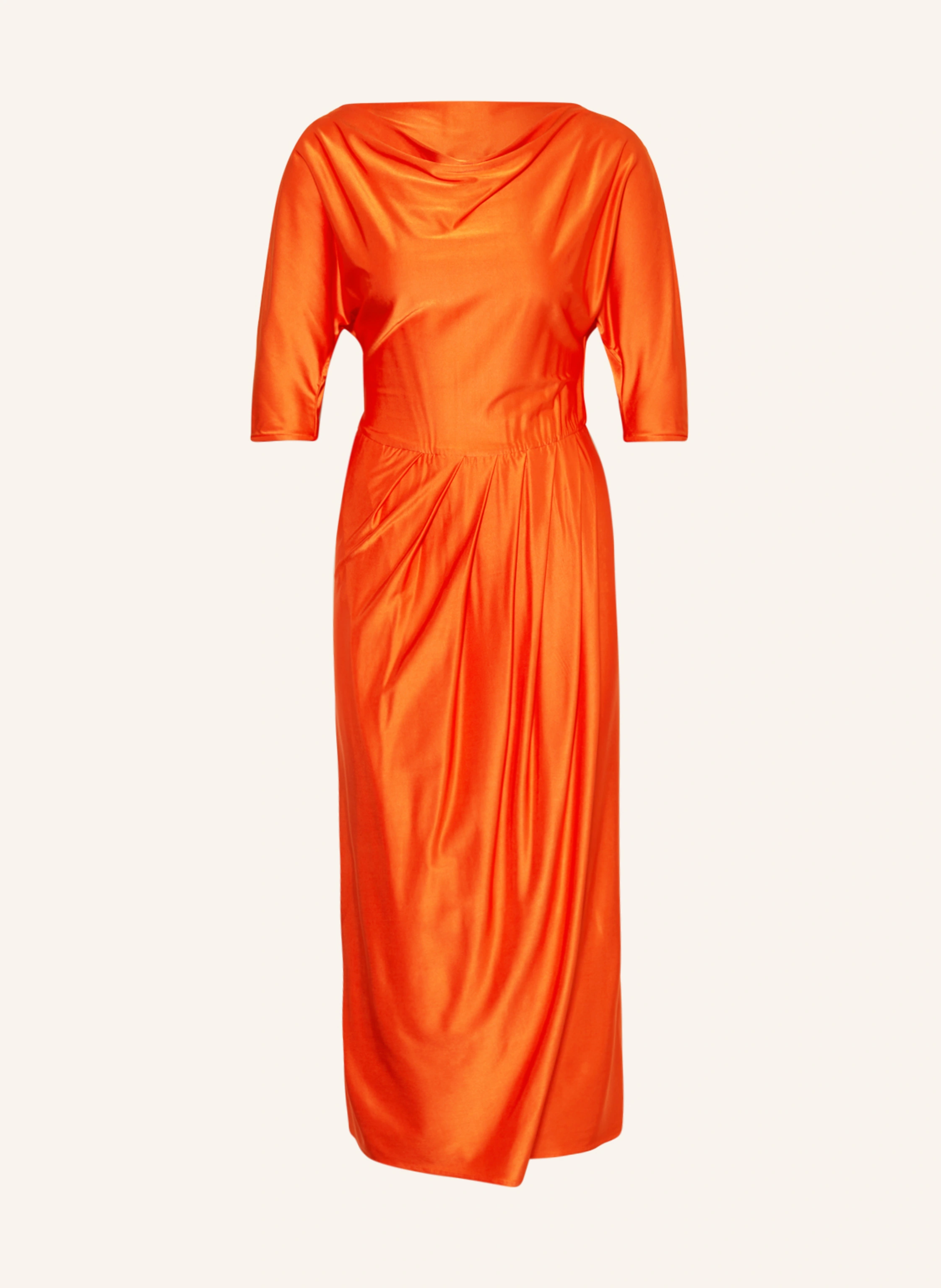 max studio orange dress Max Studio Womens Maxi Dress Tiered Ruffle Elastic Waist Burnt Orange Size Small