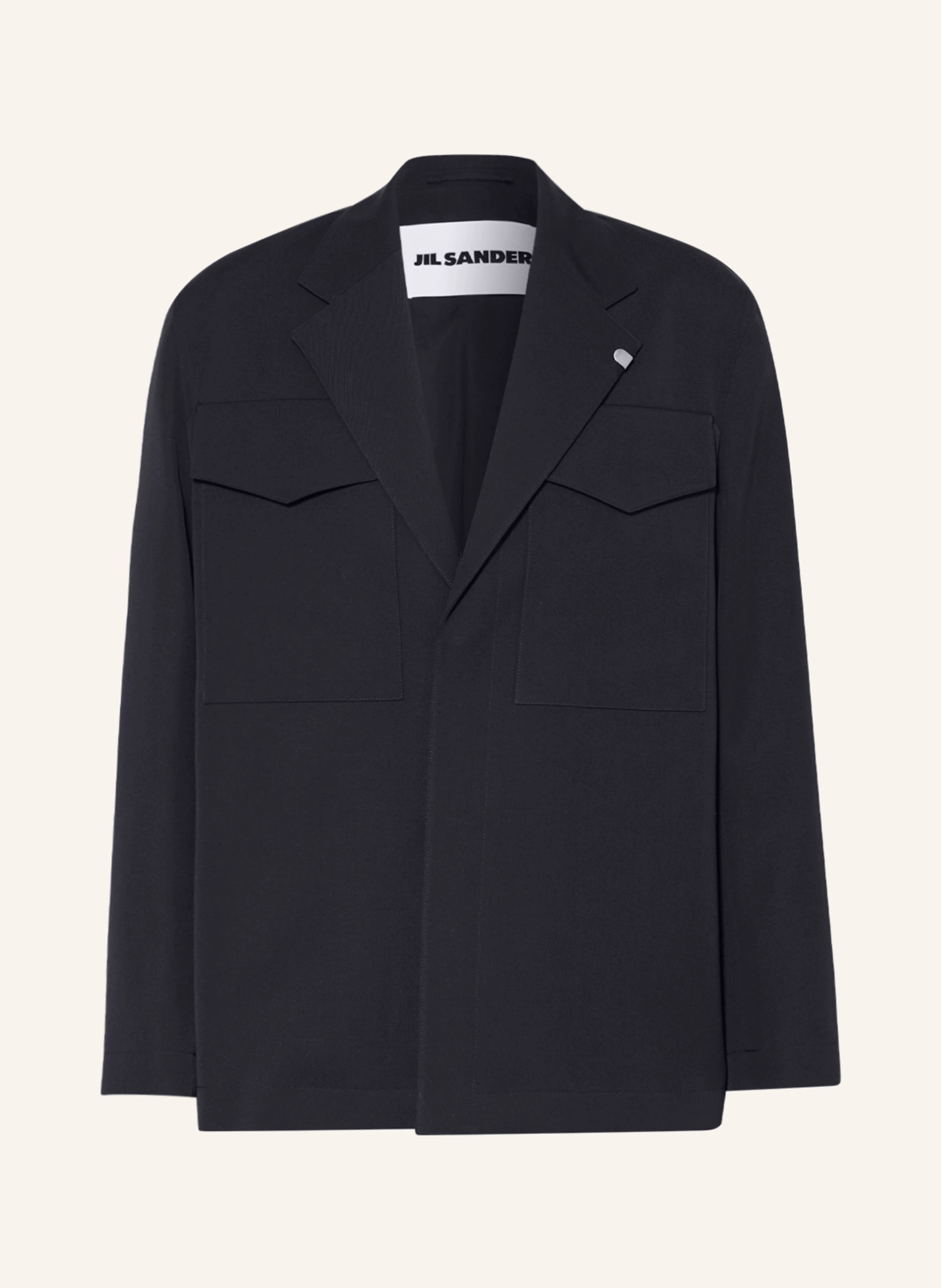 JIL SANDER Tailored jacket comfort fit in dark blue