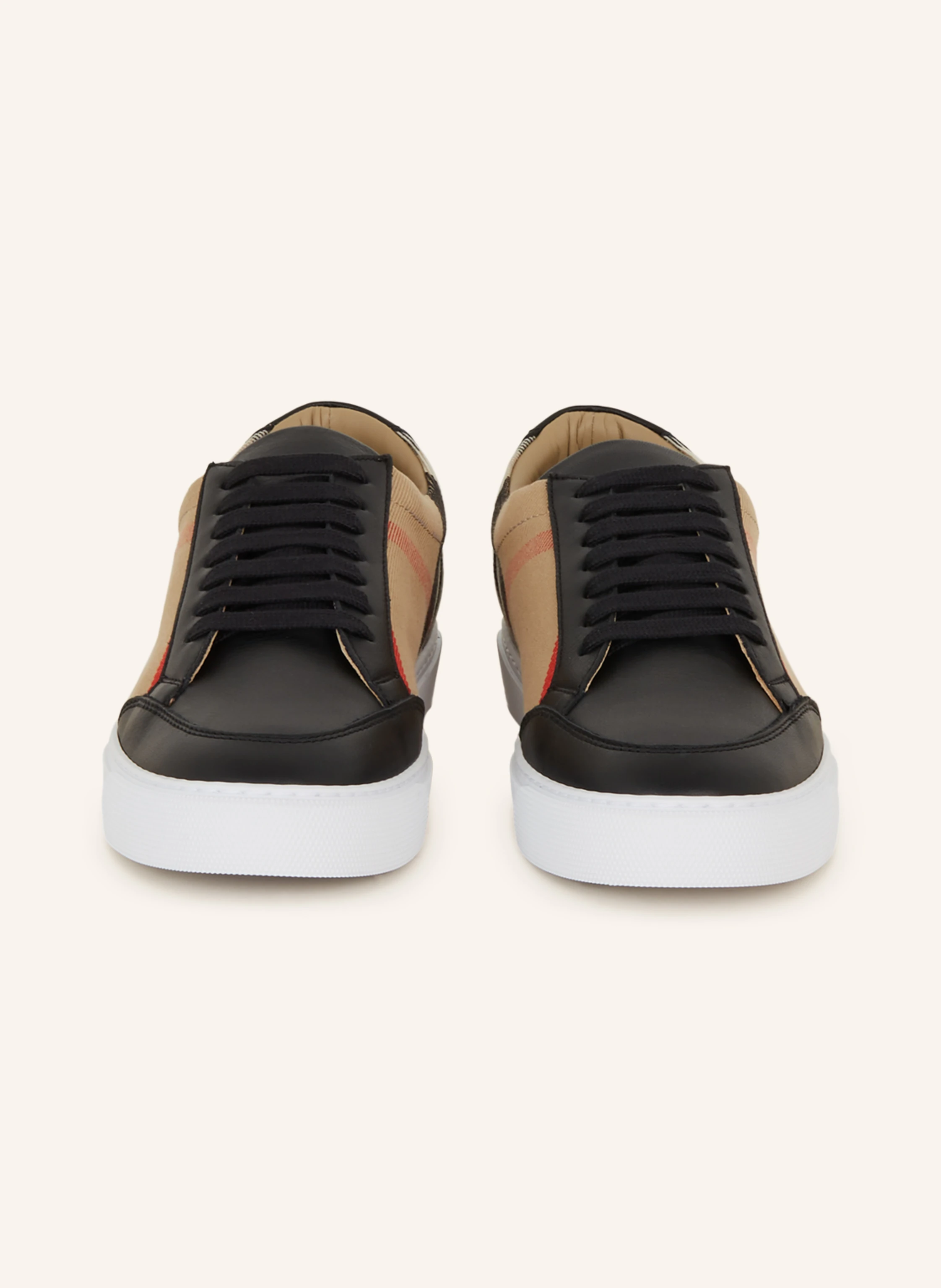 BURBERRY Sneakers NEW SALMOND in black/ camel/ red