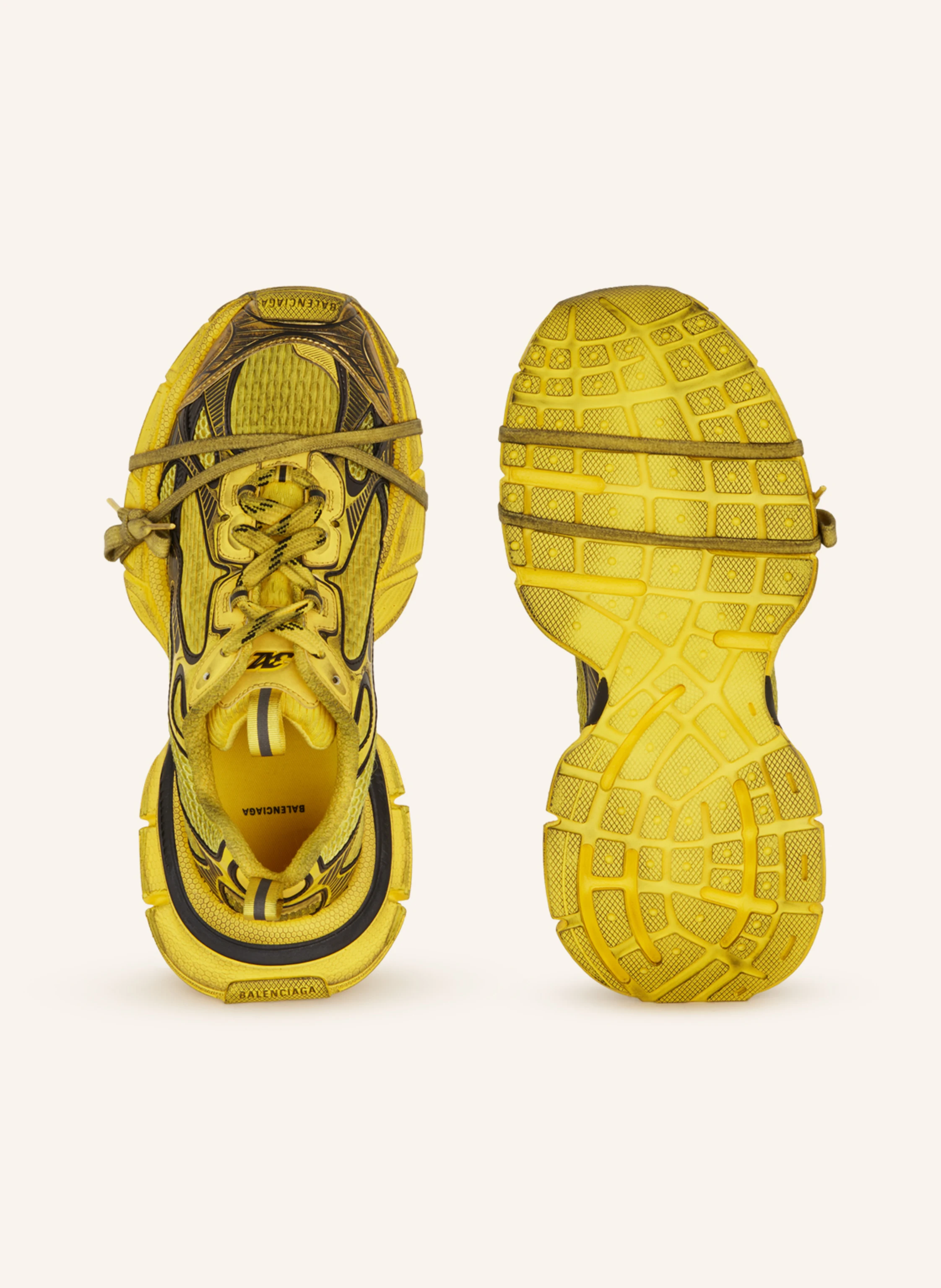 BALENCIAGA Sneaker 3XL in gelb/ schwarz/ gold