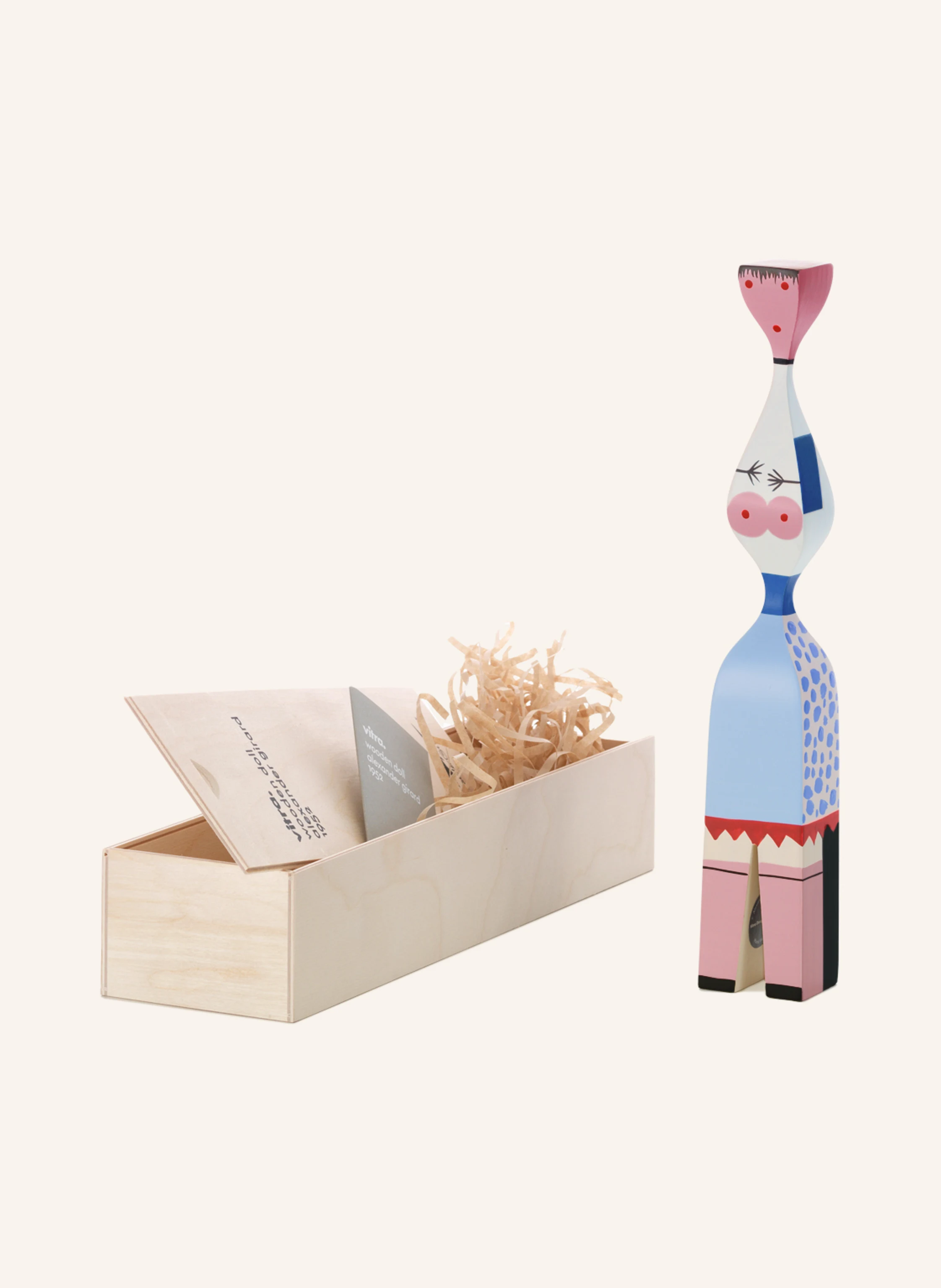 vitra Decorative figurine WOODEN DOLL NO. 7 Height: 30 cm in ecru