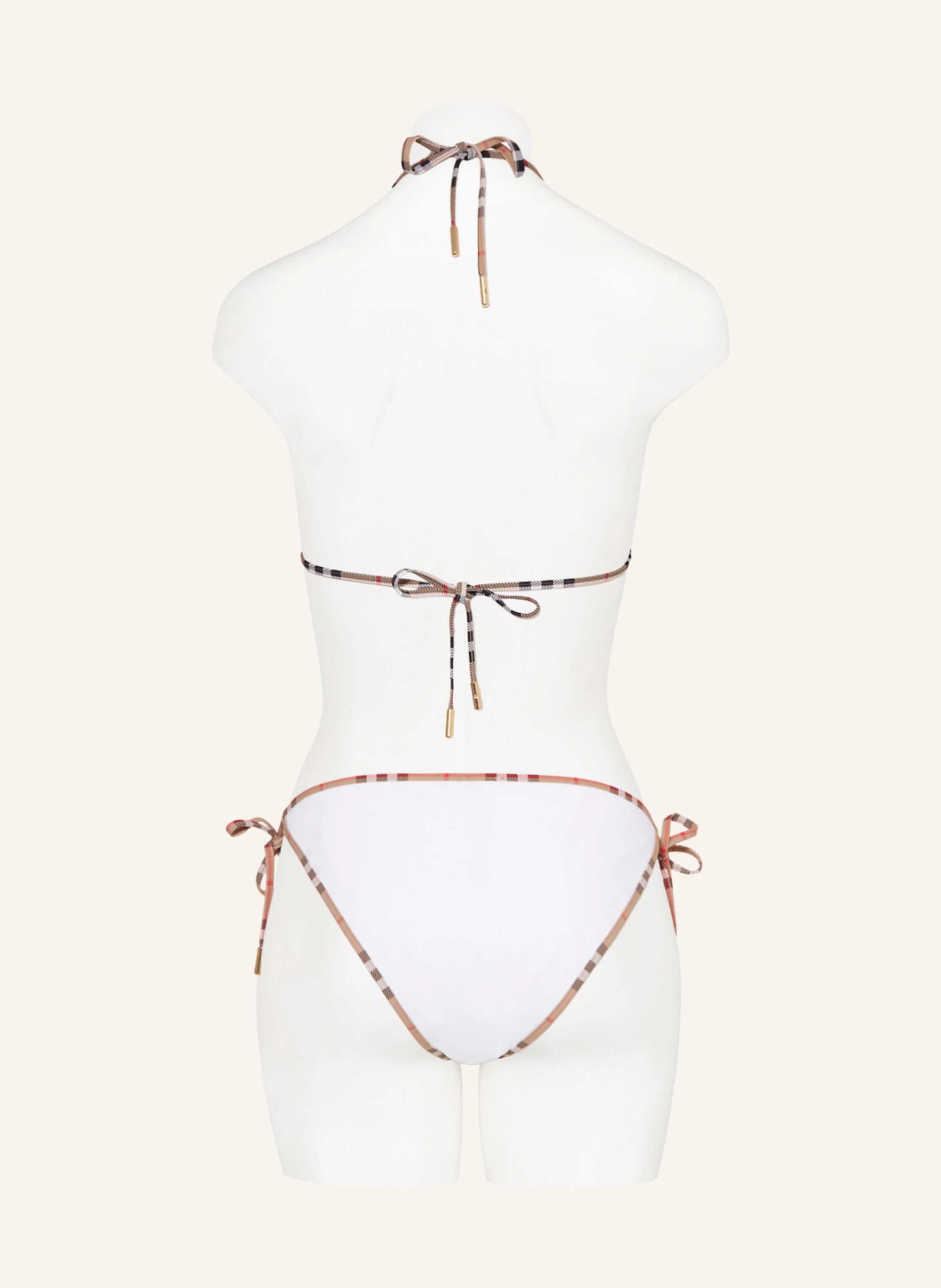 BURBERRY Triangle bikini in white - Main Image