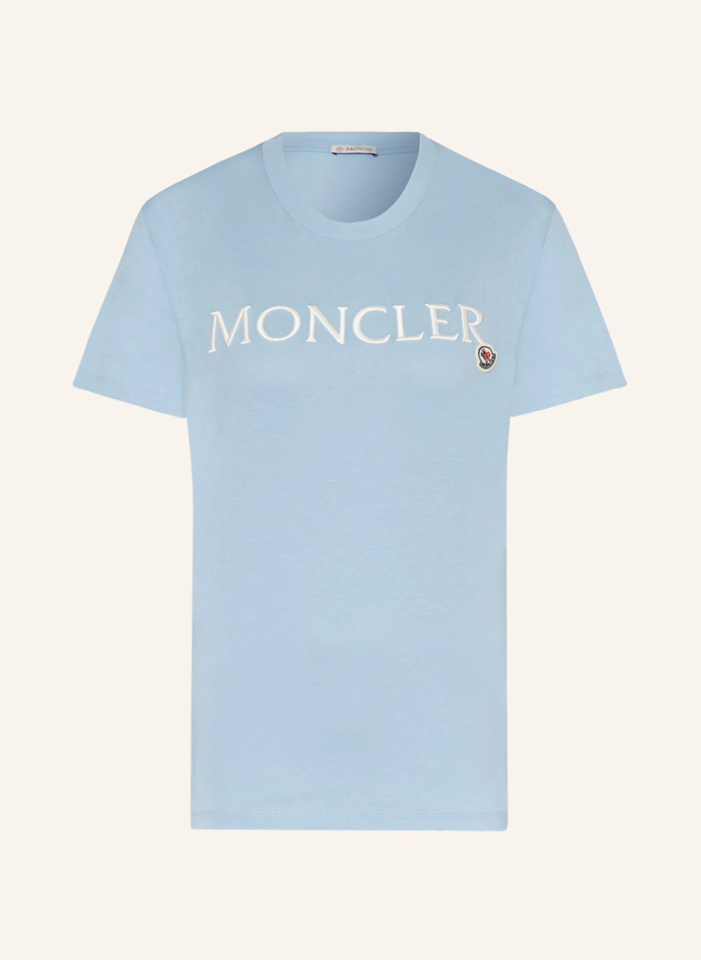 MONCLER T-shirt in light blue