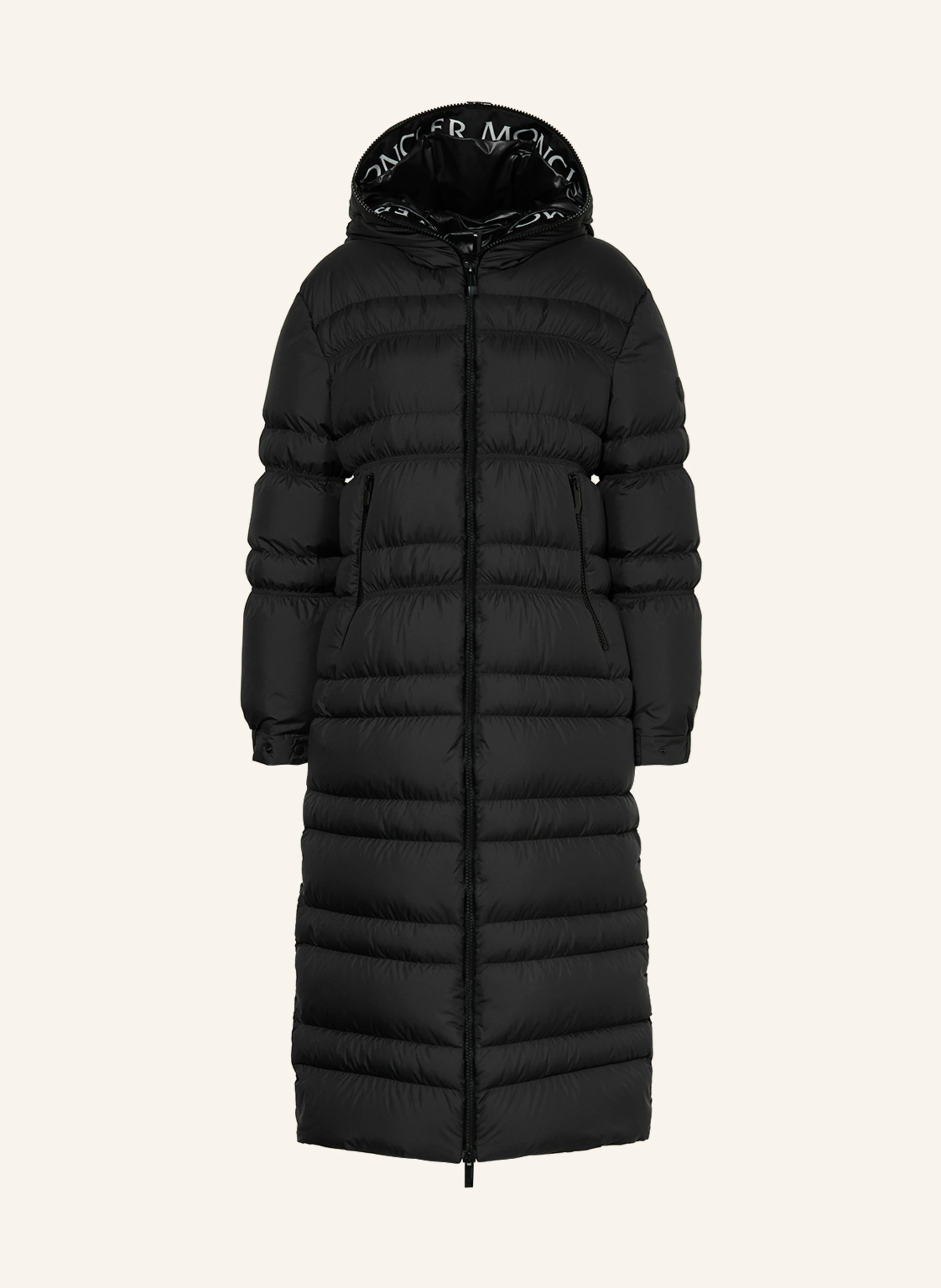 Long Moncler Puffer Coat MONCLER Down Coat TUMEN In Black