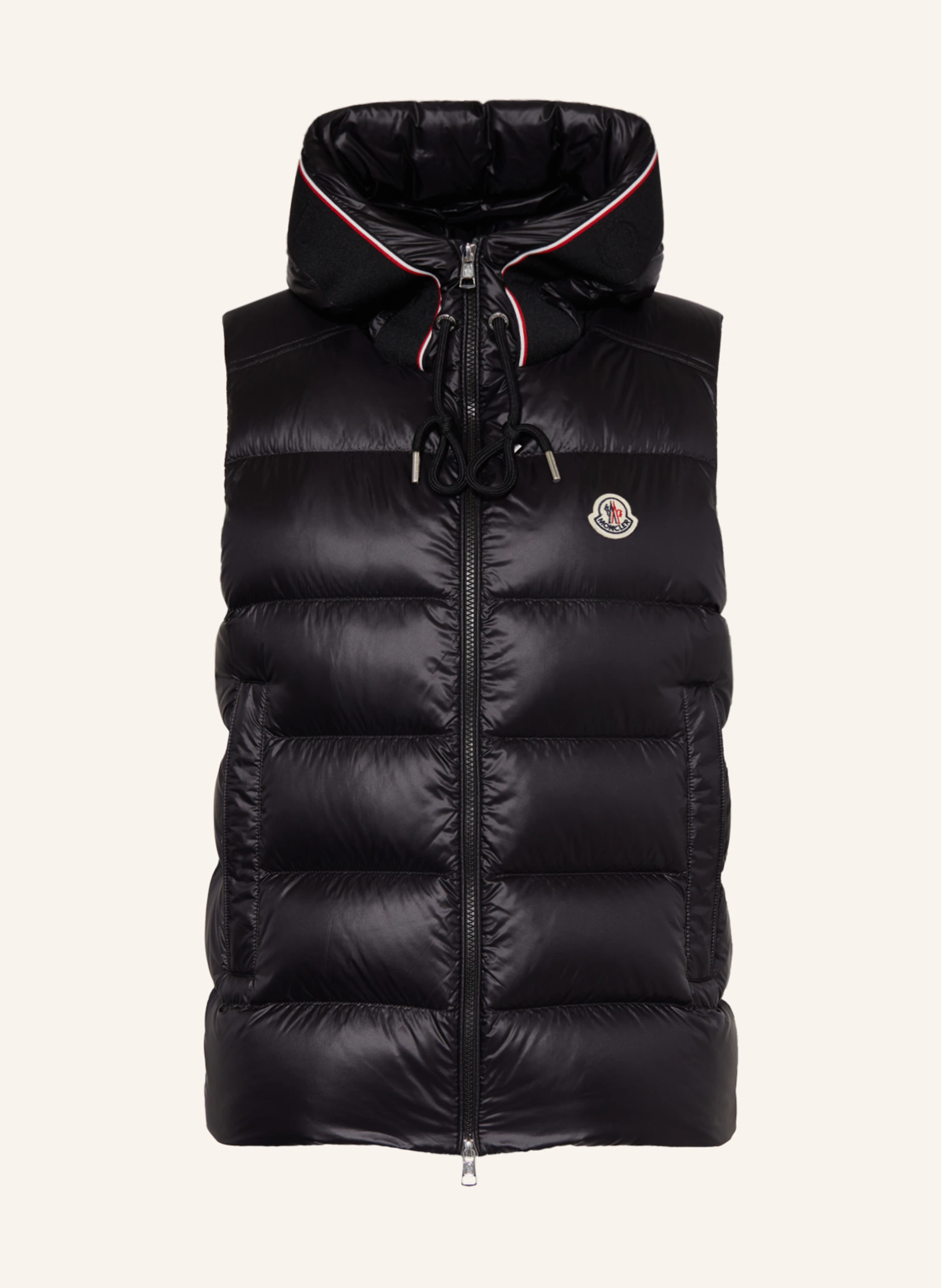 MONCLER Down vest LUIRO in black