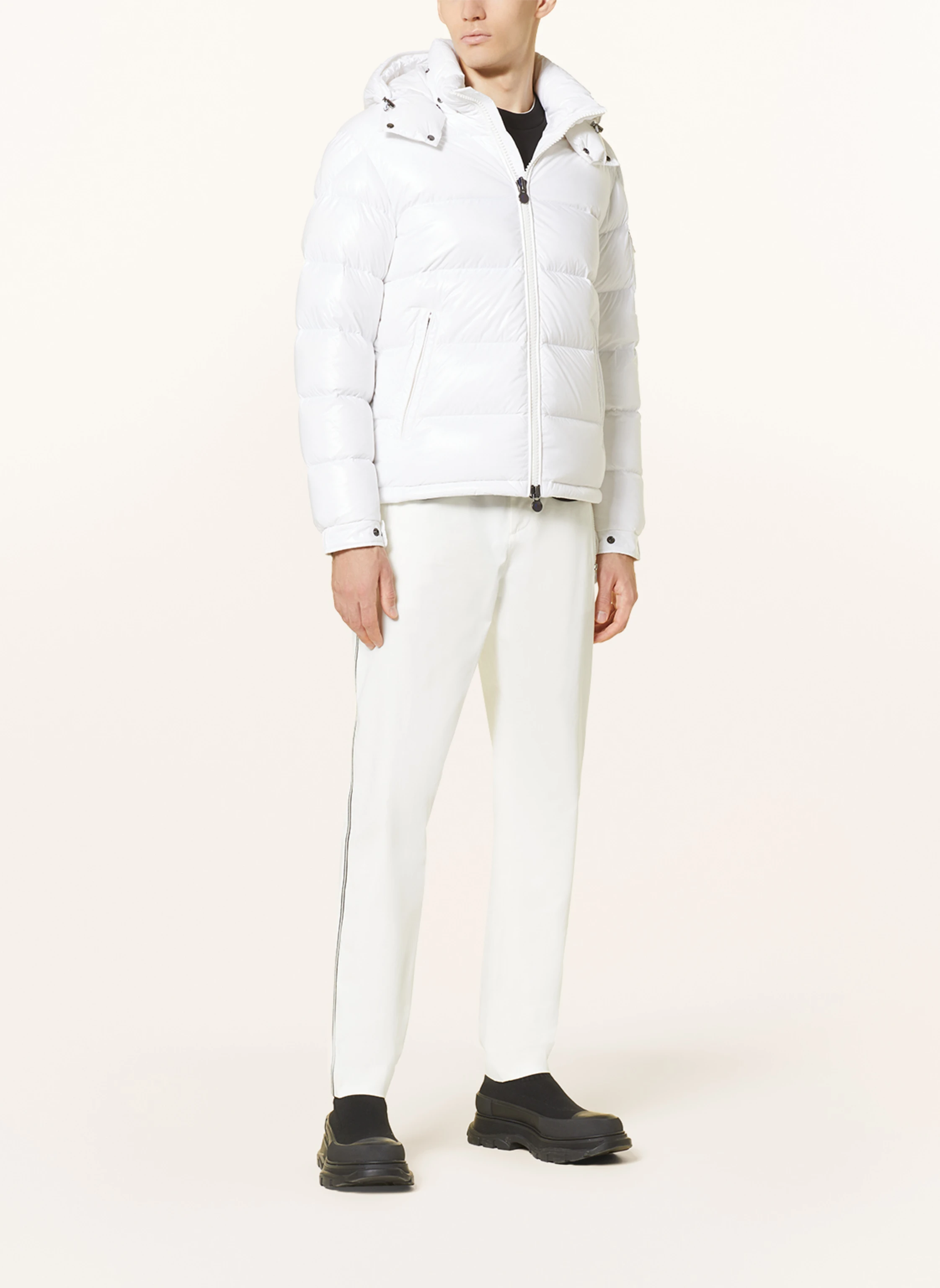 MONCLER Down jacket MAYA with removable hood in white