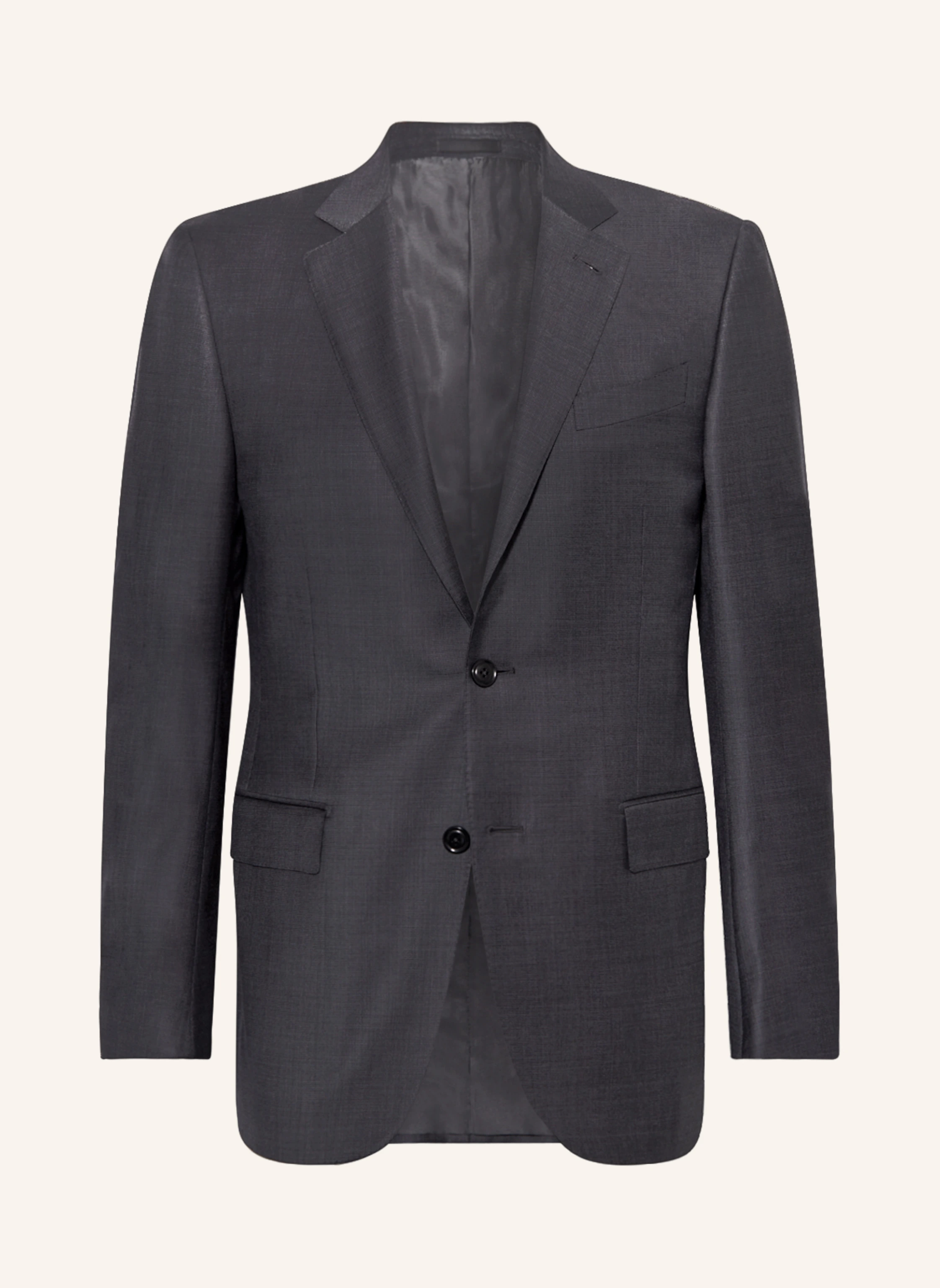ZEGNA Sacou MILANO Slim Fit: GRI ÎNCHIS