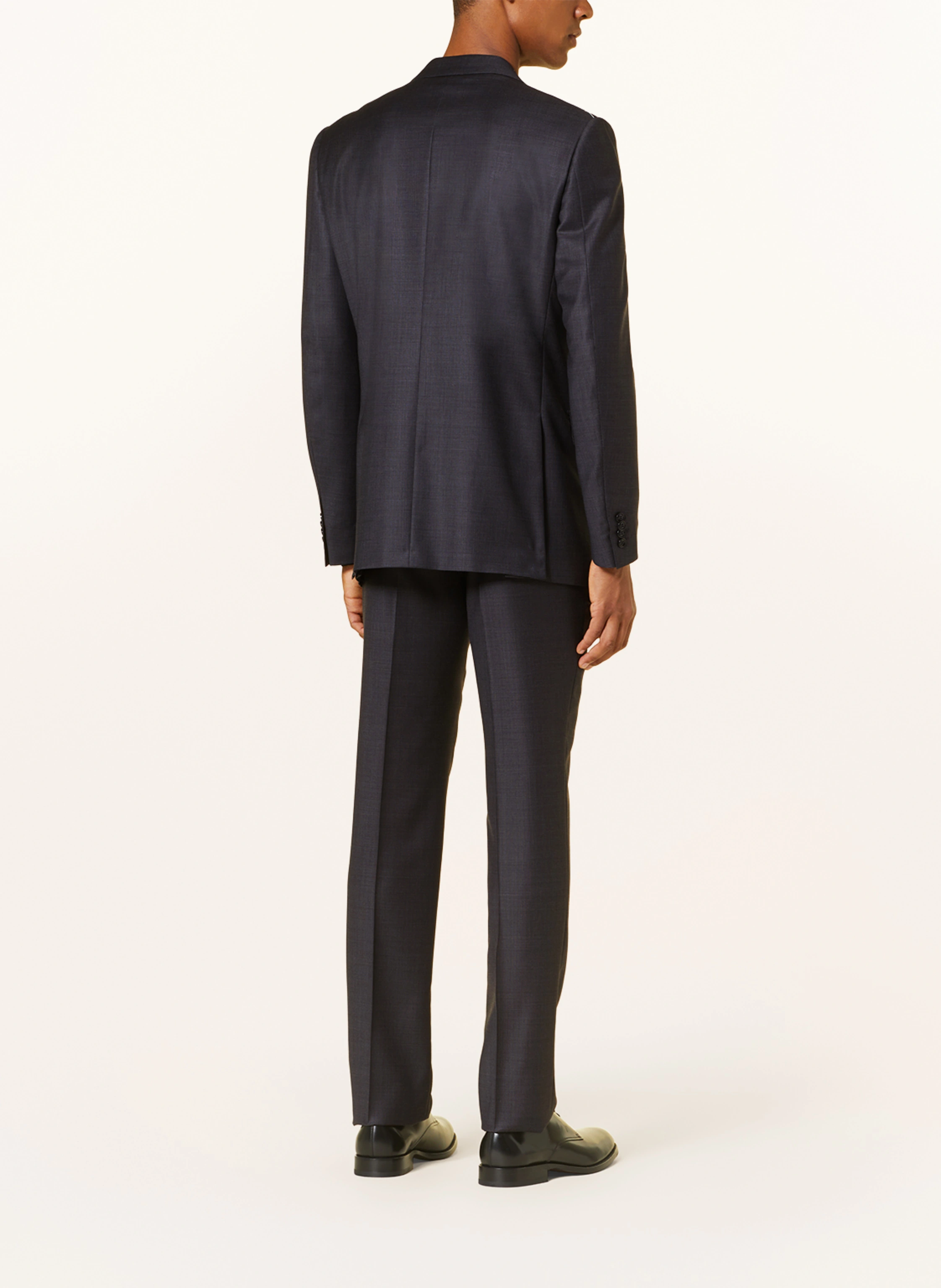 ZEGNA Sacou MILANO Slim Fit: GRI ÎNCHIS