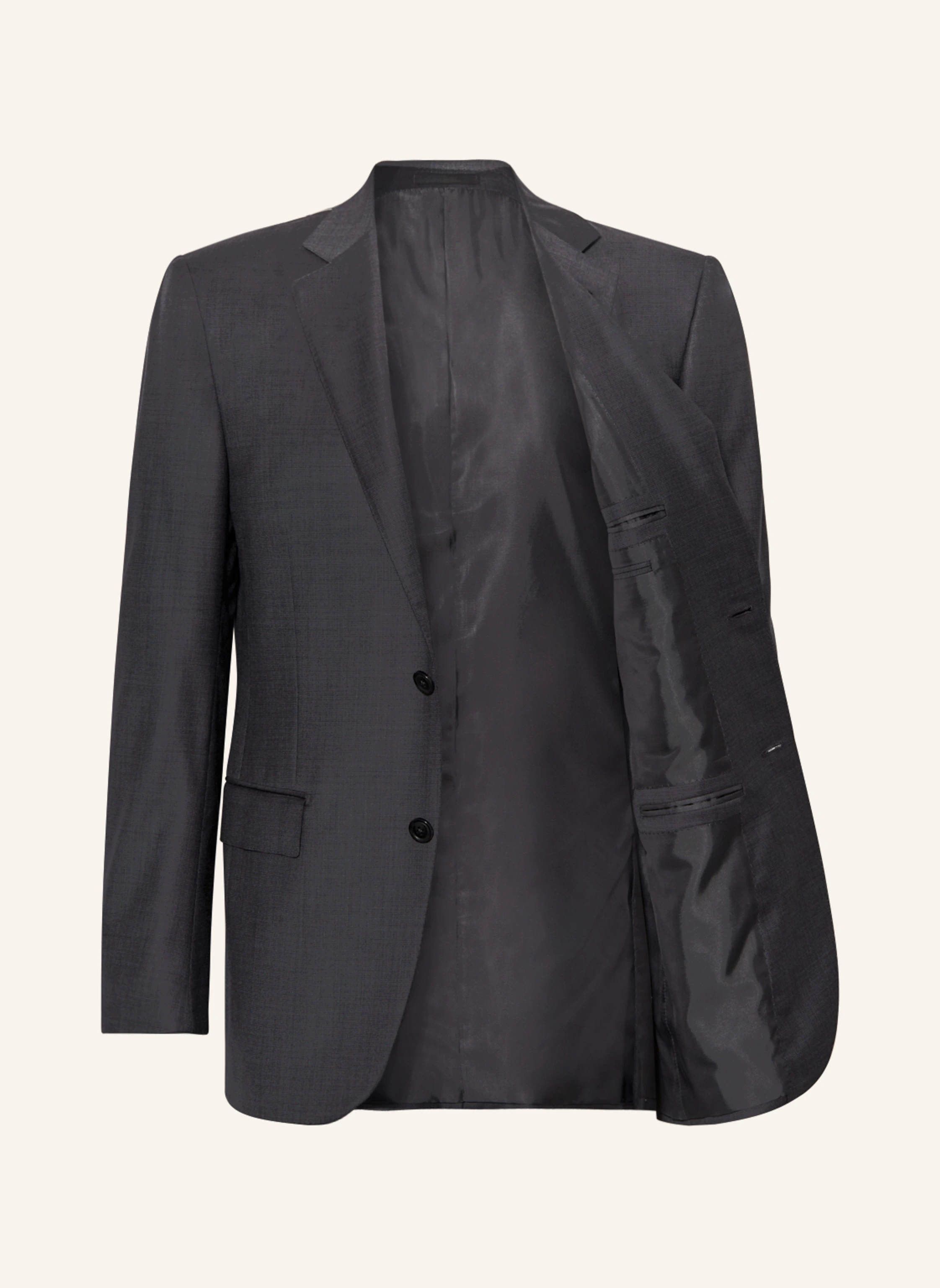 ZEGNA Sacou MILANO Slim Fit: GRI ÎNCHIS
