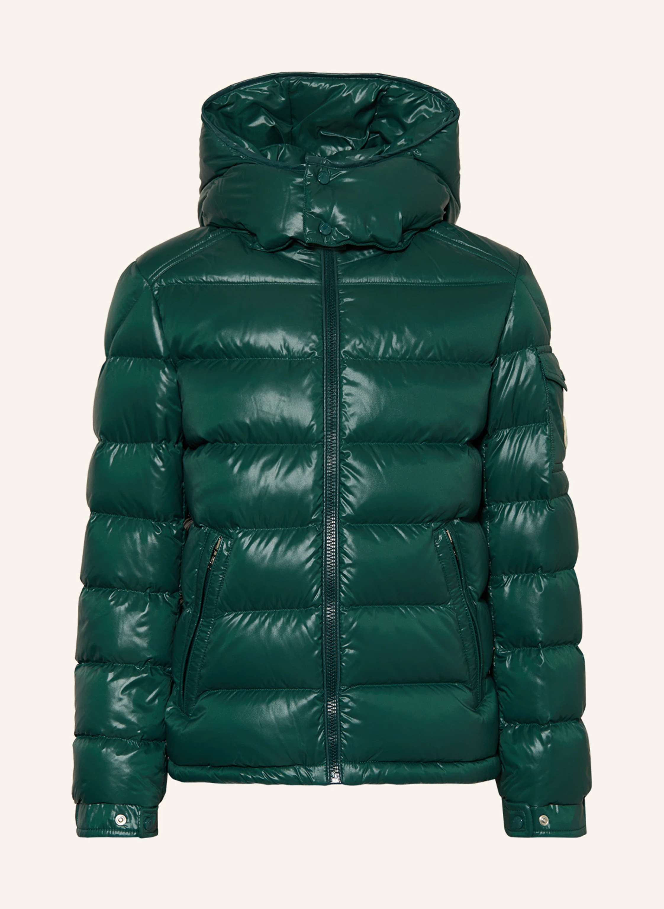 MONCLER enfant Down jacket MONCLER MAYA with removable hood in green
