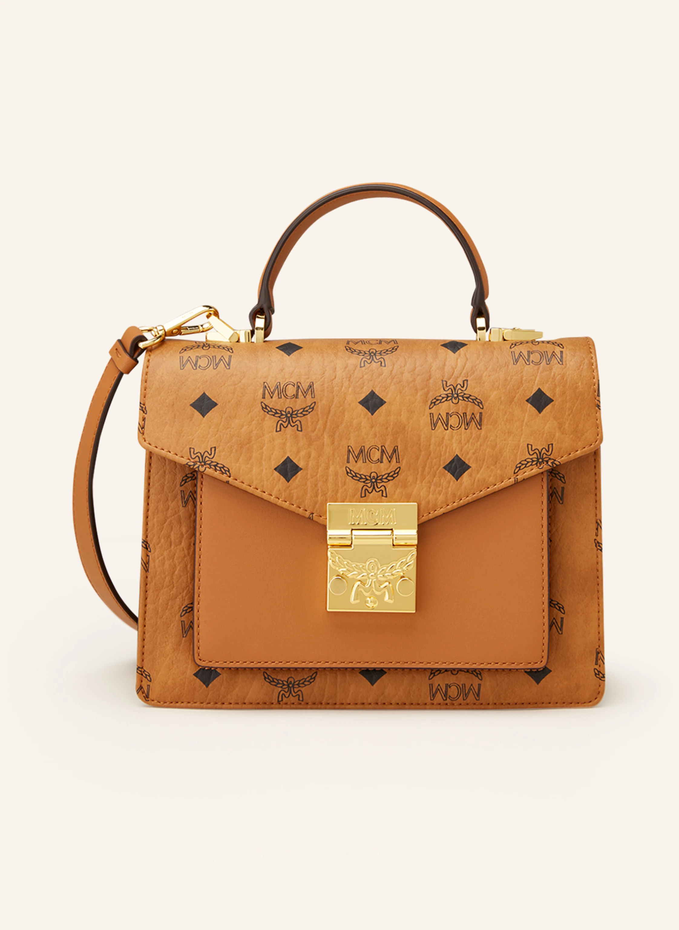 MCM Shoulder bag PATRICIA in cognac