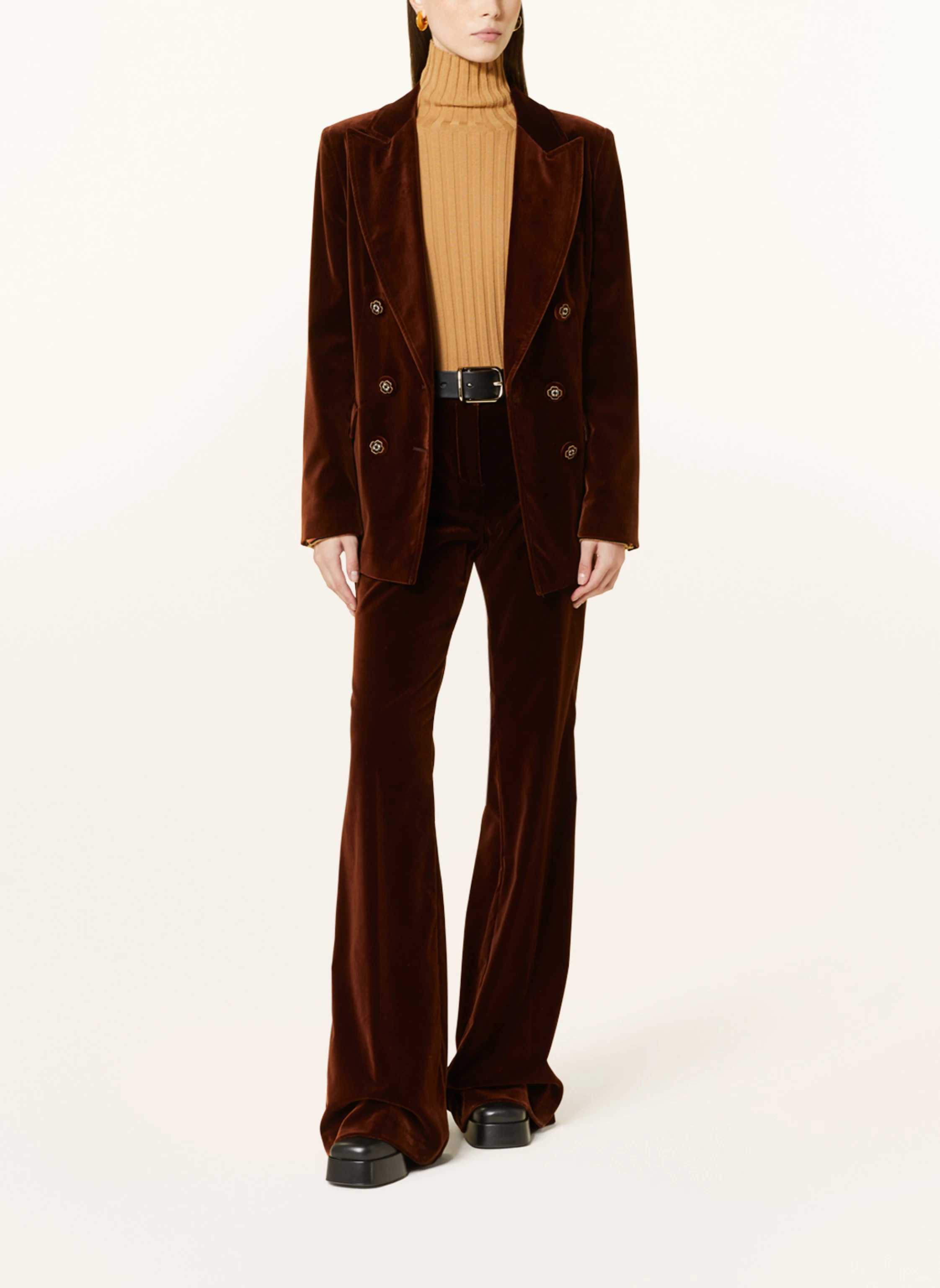 【関税&送料込】Etro Brown Velvet Pant ETRO Velvet pants in brown