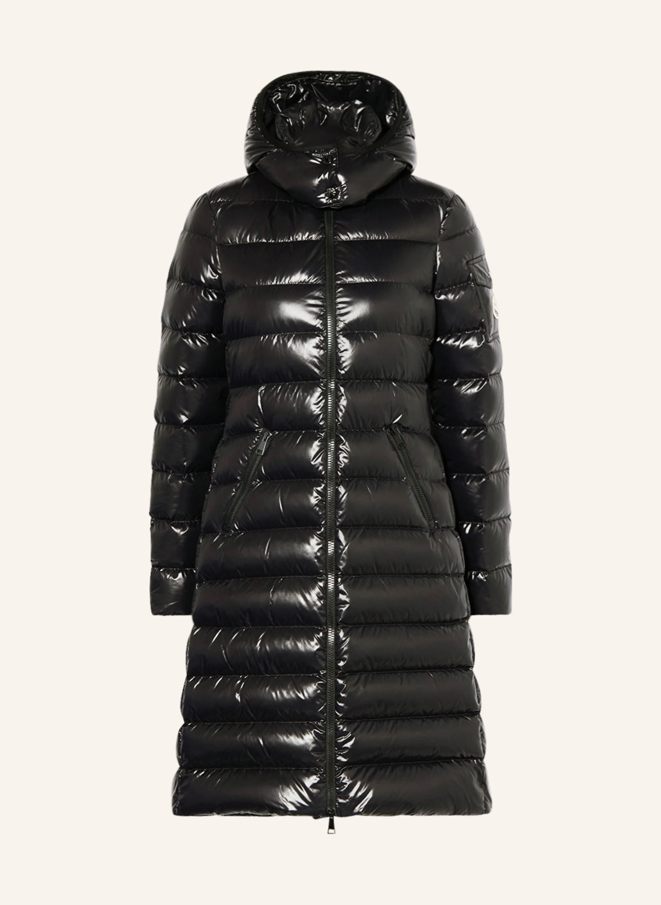 MONCLER Down jacket MOKA with removable hood in black
