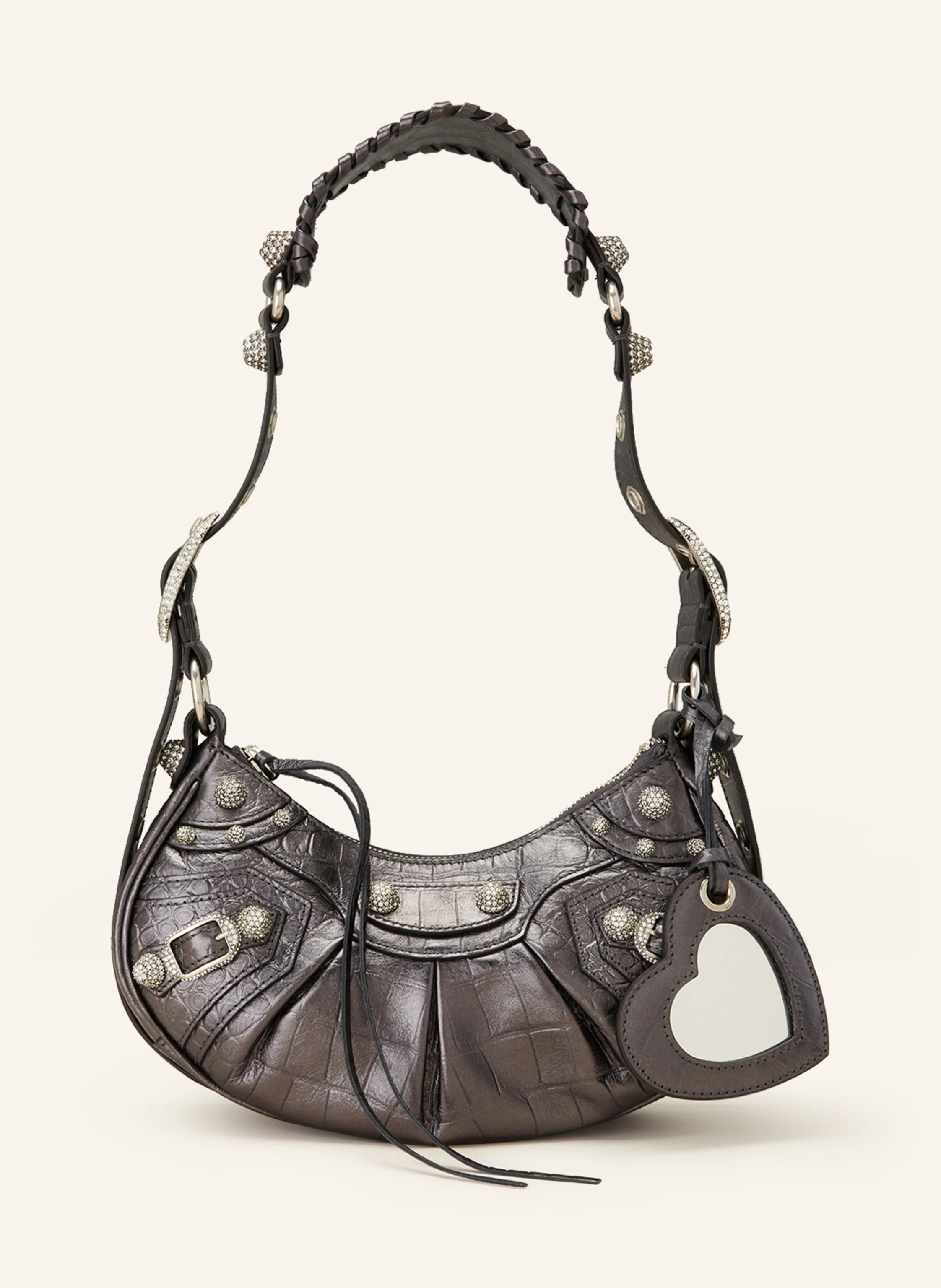 バッグ balenciaga le cagole BALENCIAGA Torba na ramię LE CAGOLE XS kolor szary