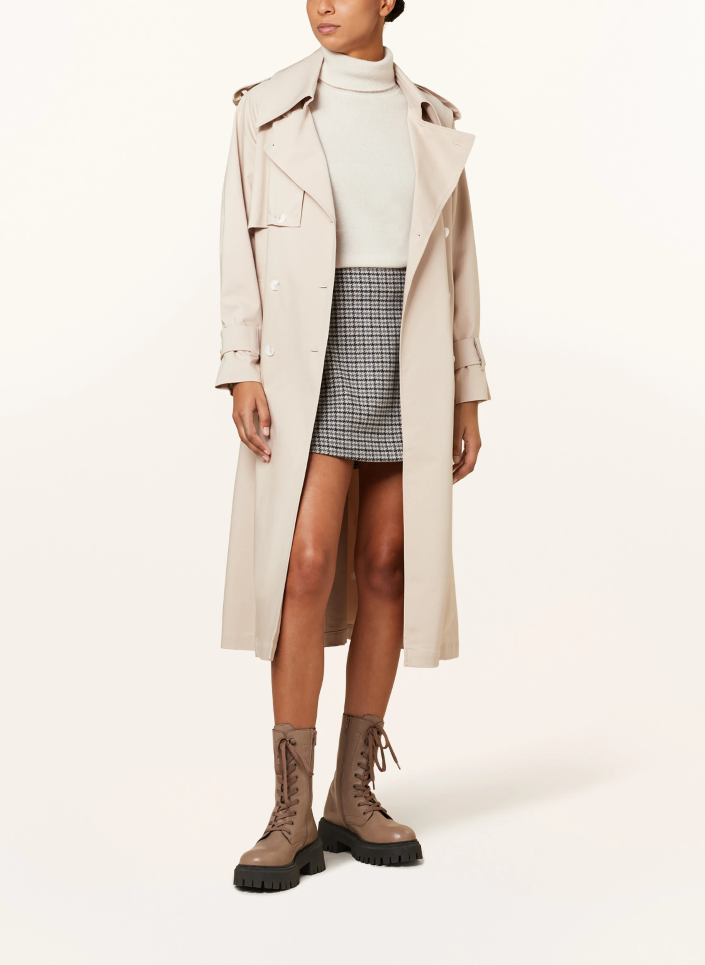 TOMMY HILFIGER Skirt: LIGHT GRAY / BLUE / LIGHT BLUE