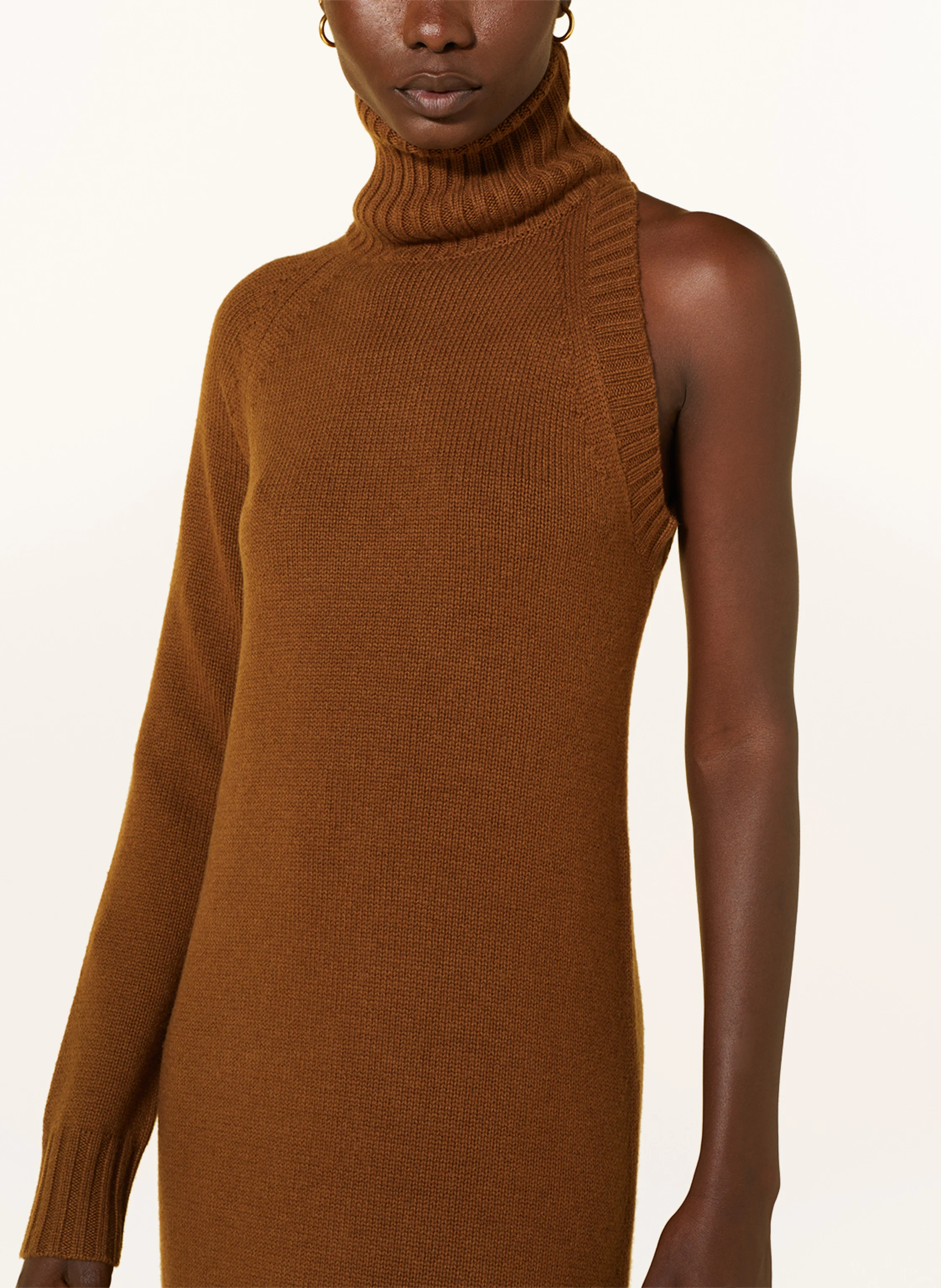 Max Mara Knit dress NOME with cashmere in brown