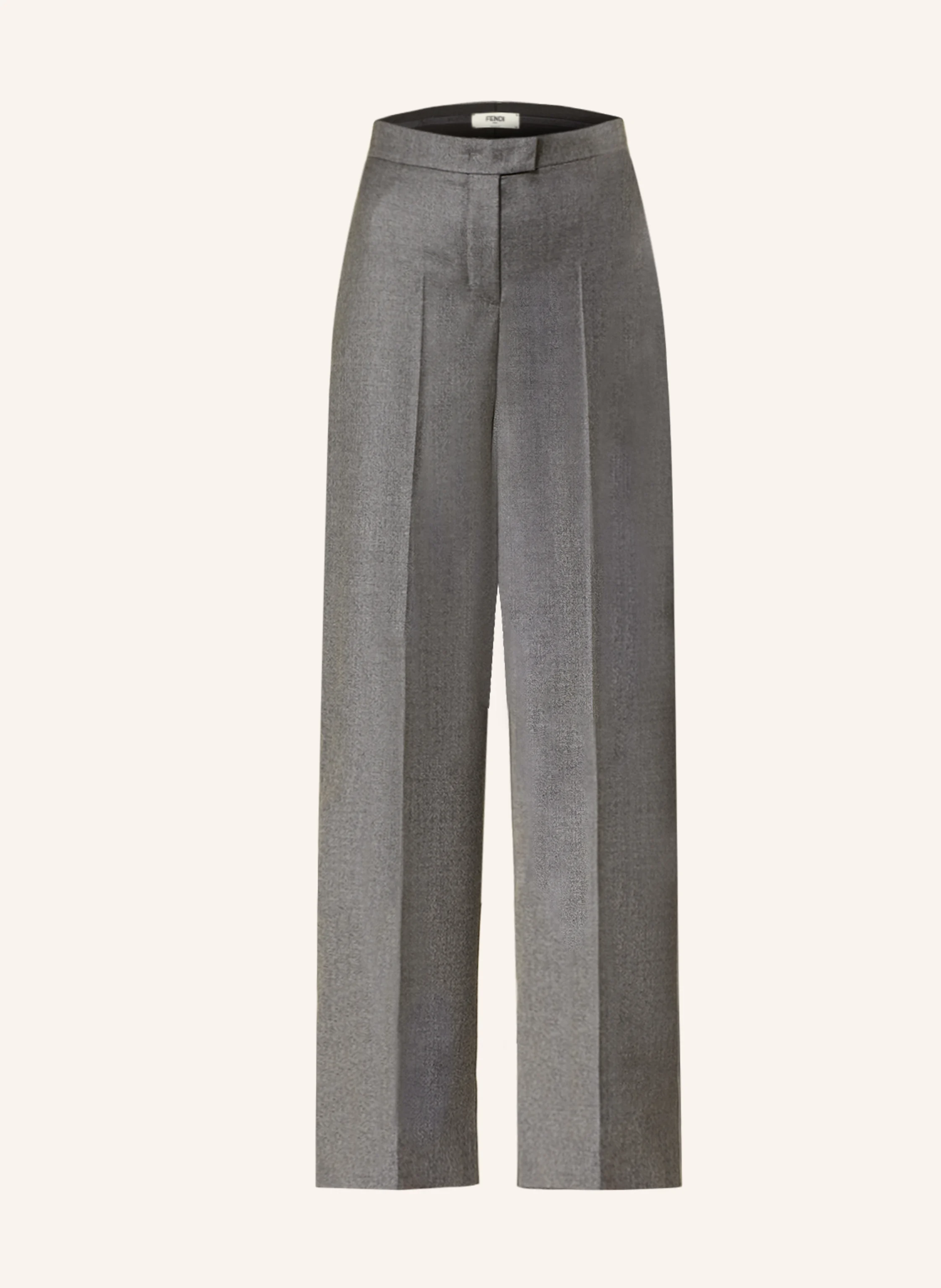 パンツ FENDI WIDE LEG WOOL TROUSERS FENDI Palazzo Wool Trousers | Grey | FARFETCH