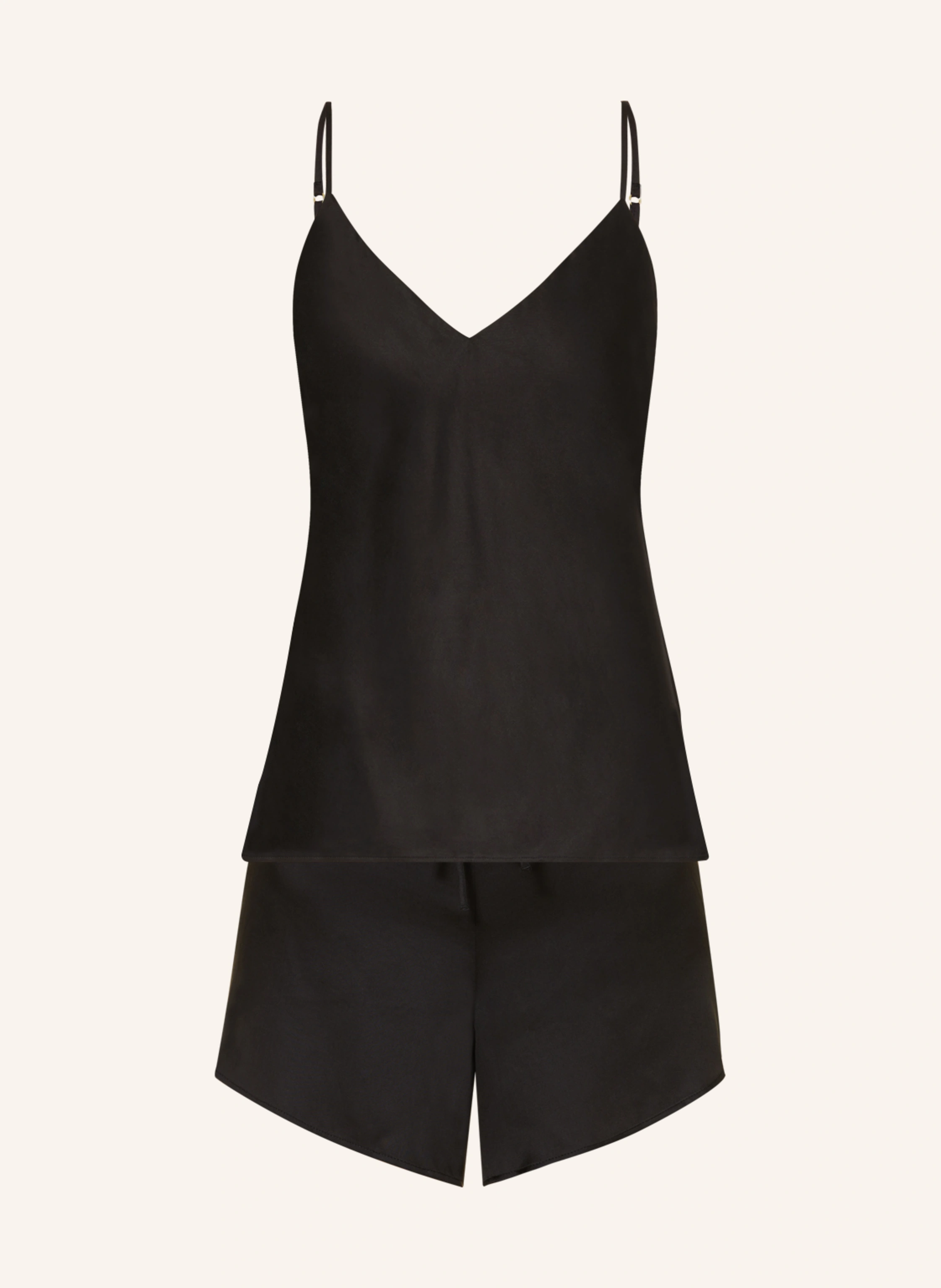 Triumph Shorty pajamas SILK SENSUALITY made of satin in black