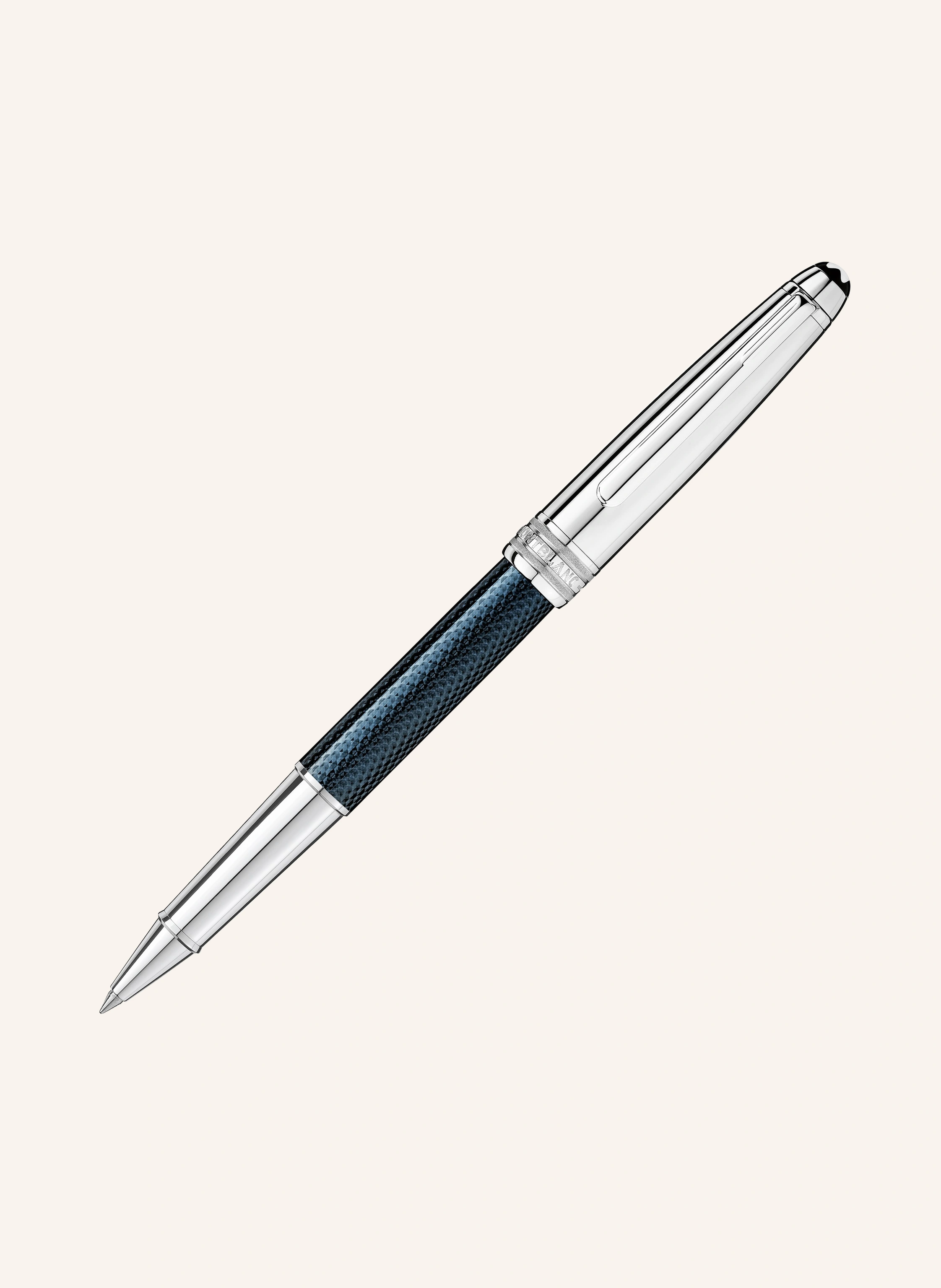 MONTBLANC Rollerball pen MEISTERSTÜCK SOLITAIRE DOUÉ BLUE HOUR CLASSIQUE: BLUE / SILVER