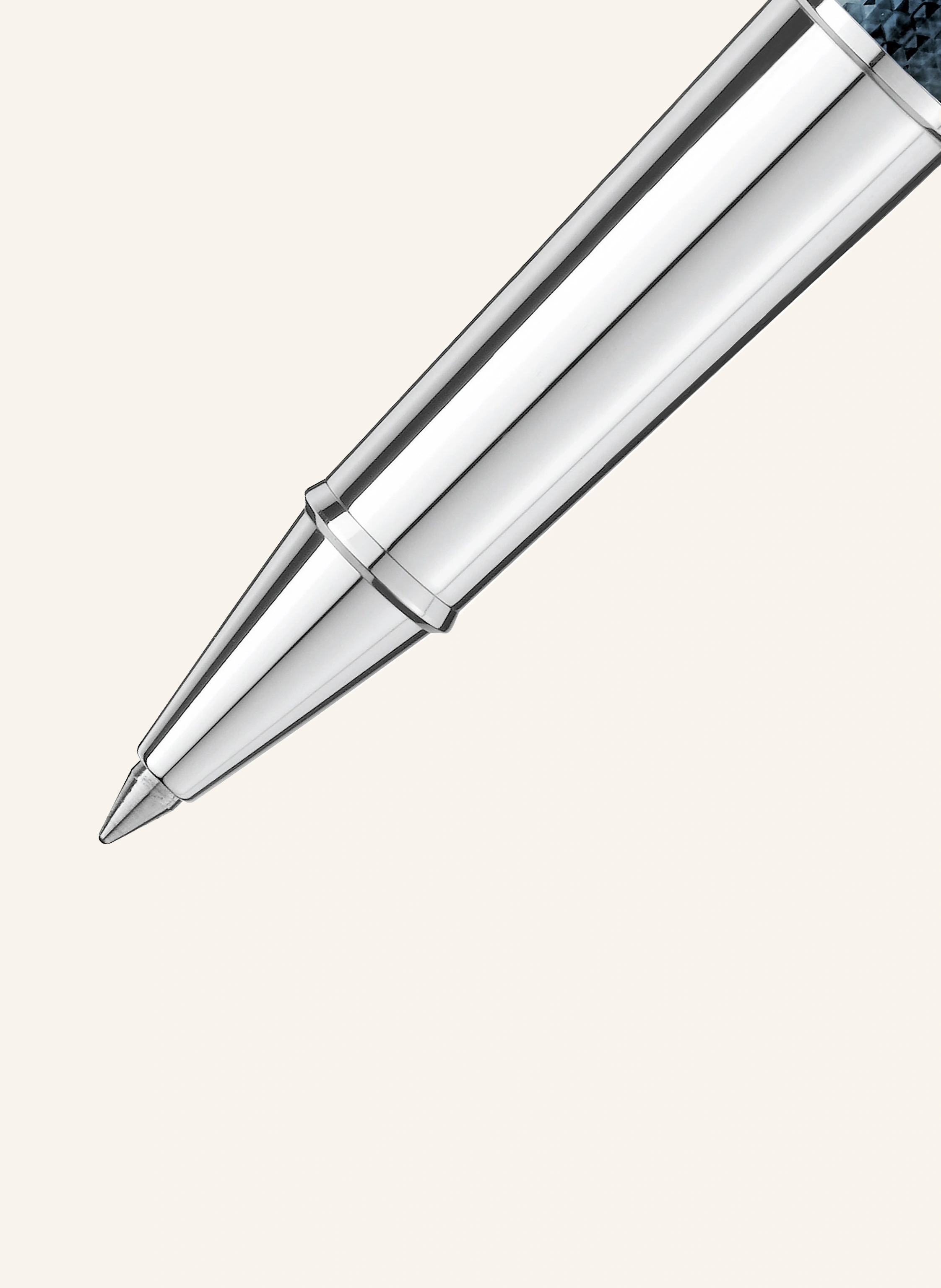 MONTBLANC Rollerball pen MEISTERSTÜCK SOLITAIRE DOUÉ BLUE HOUR CLASSIQUE: BLUE / SILVER