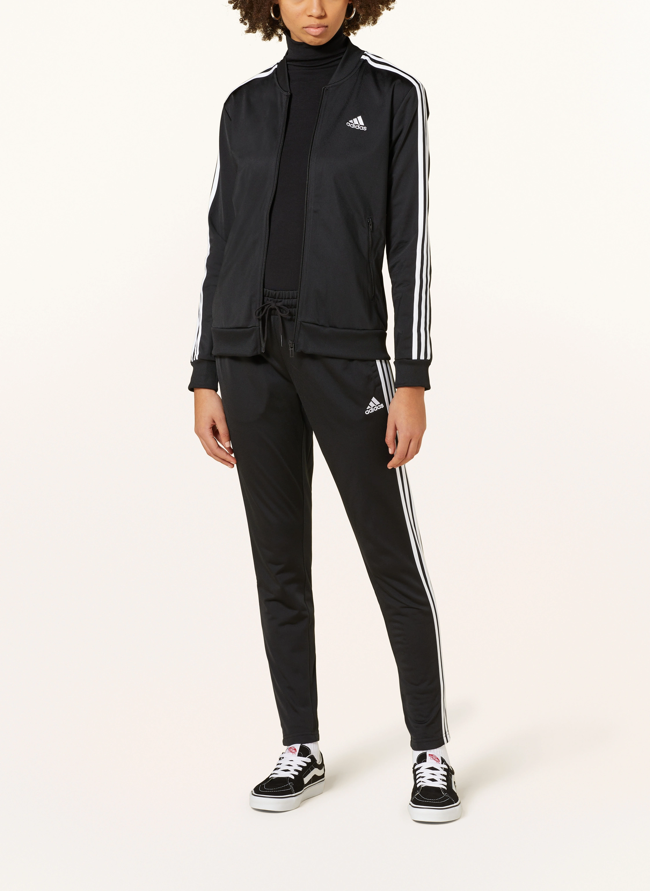 adidas träningsdräkt: SVART / VIT