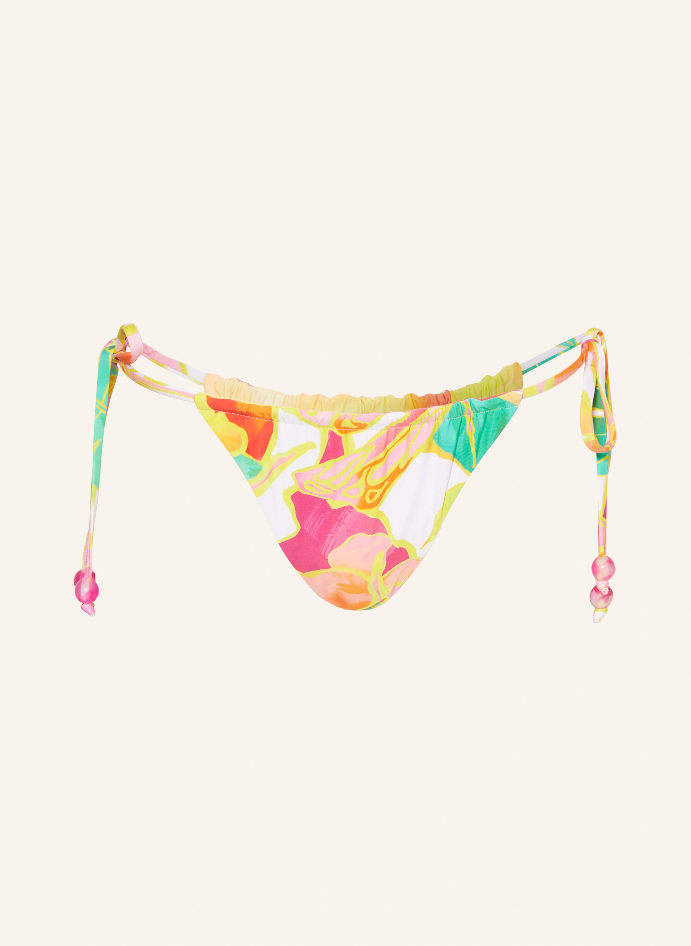 SEAFOLLY Triangle bikini bottoms WONDERLAND reversible: YELLOW / PINK / FUCHSIA