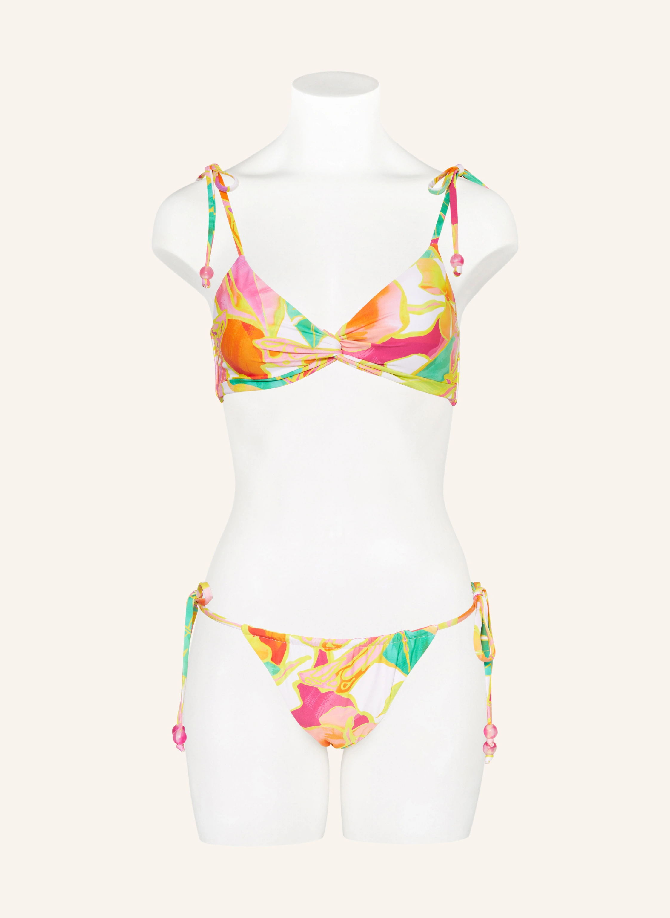 SEAFOLLY Triangle bikini bottoms WONDERLAND reversible: YELLOW / PINK / FUCHSIA