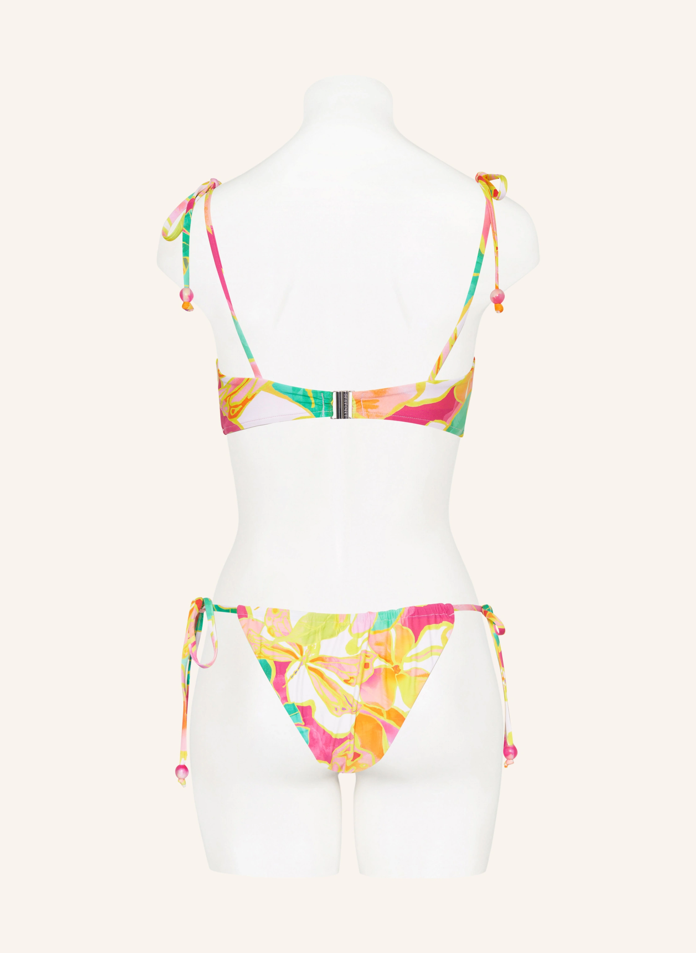 SEAFOLLY Triangle bikini bottoms WONDERLAND reversible: YELLOW / PINK / FUCHSIA