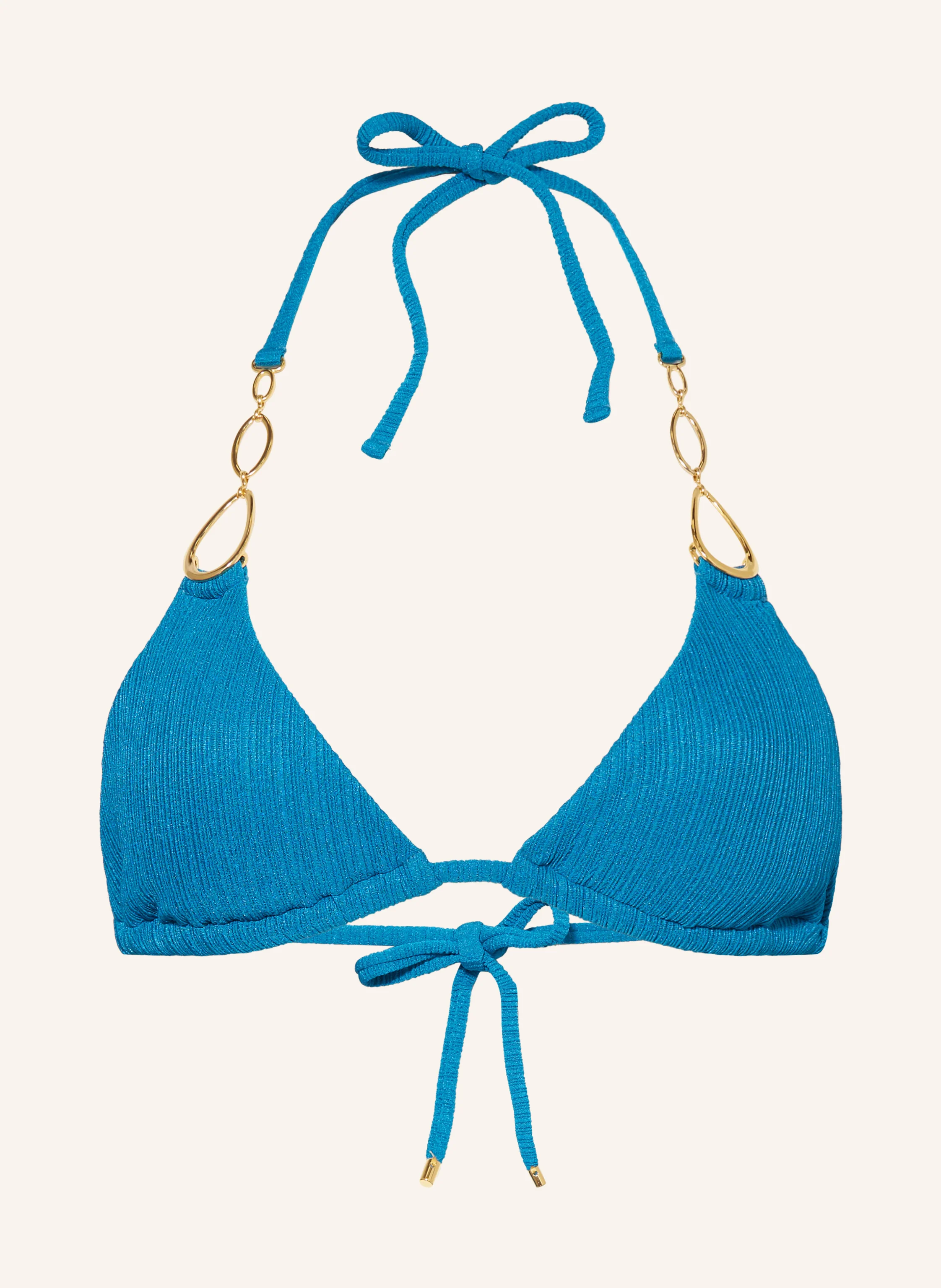 PQ Triangle bikini top TURQUOISE in turquoise