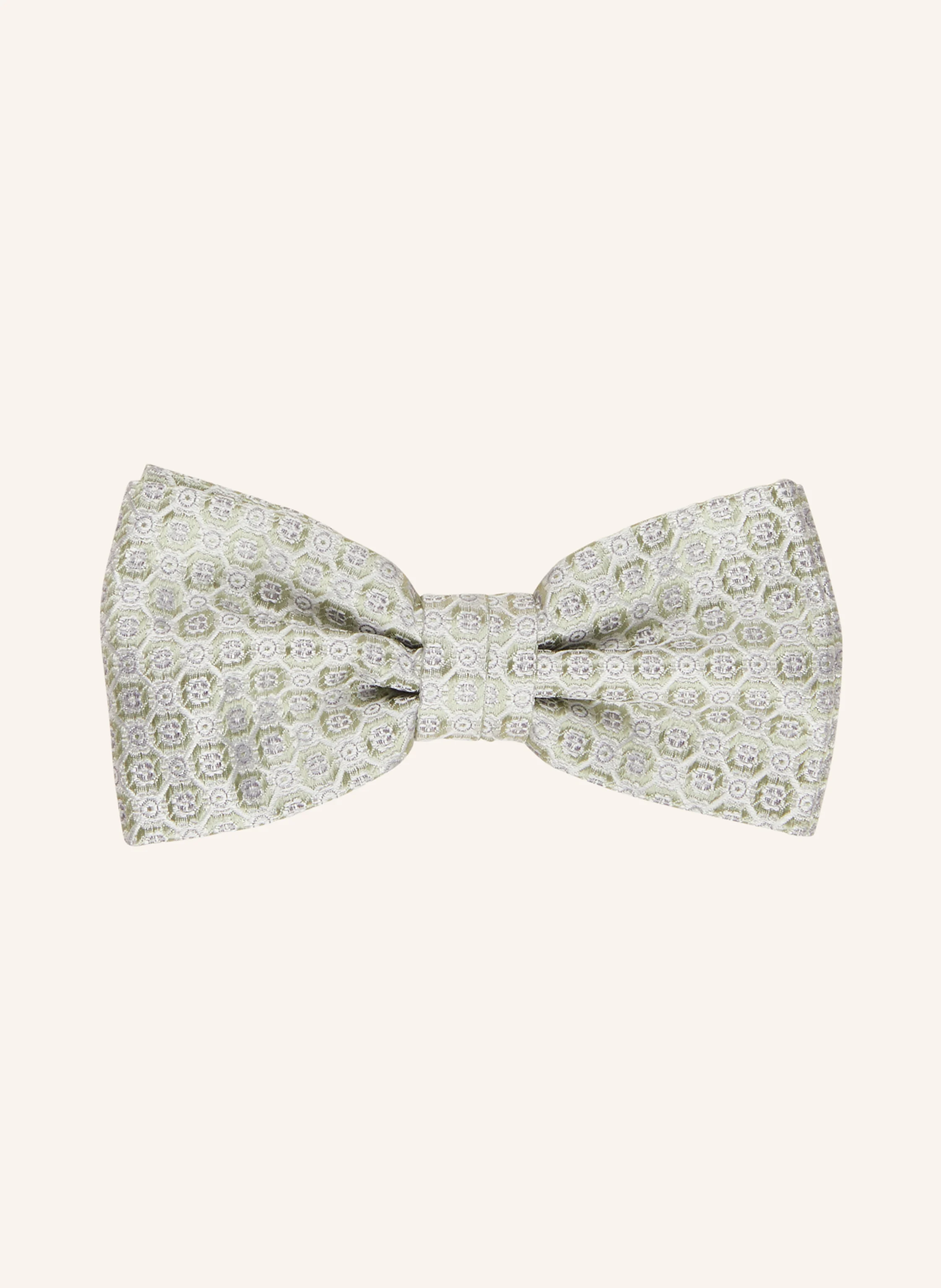 Prince BOWTIE Set: papion și batistă: VERDE DESCHIS / CREM