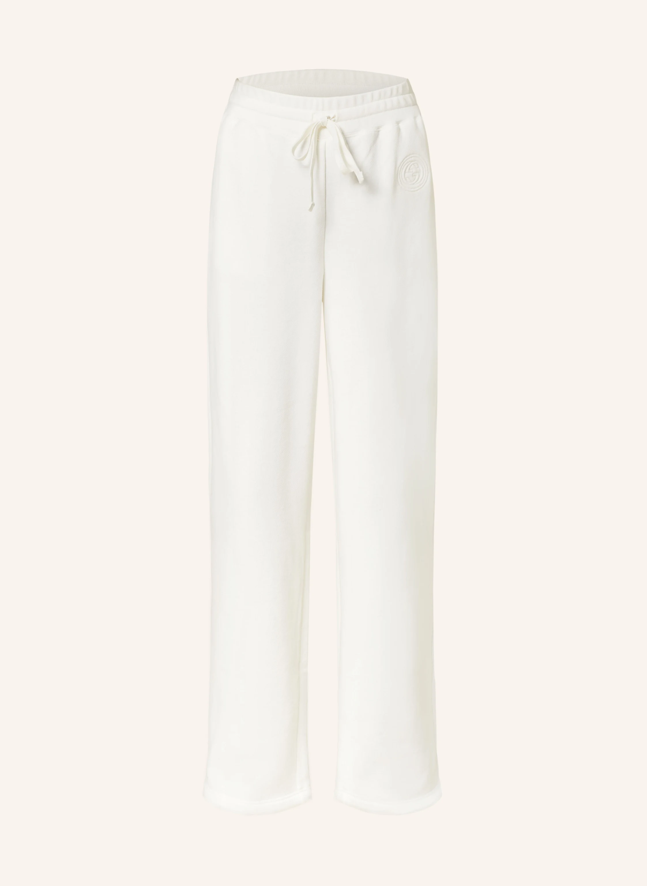 GUCCI Pants in jogger style in white