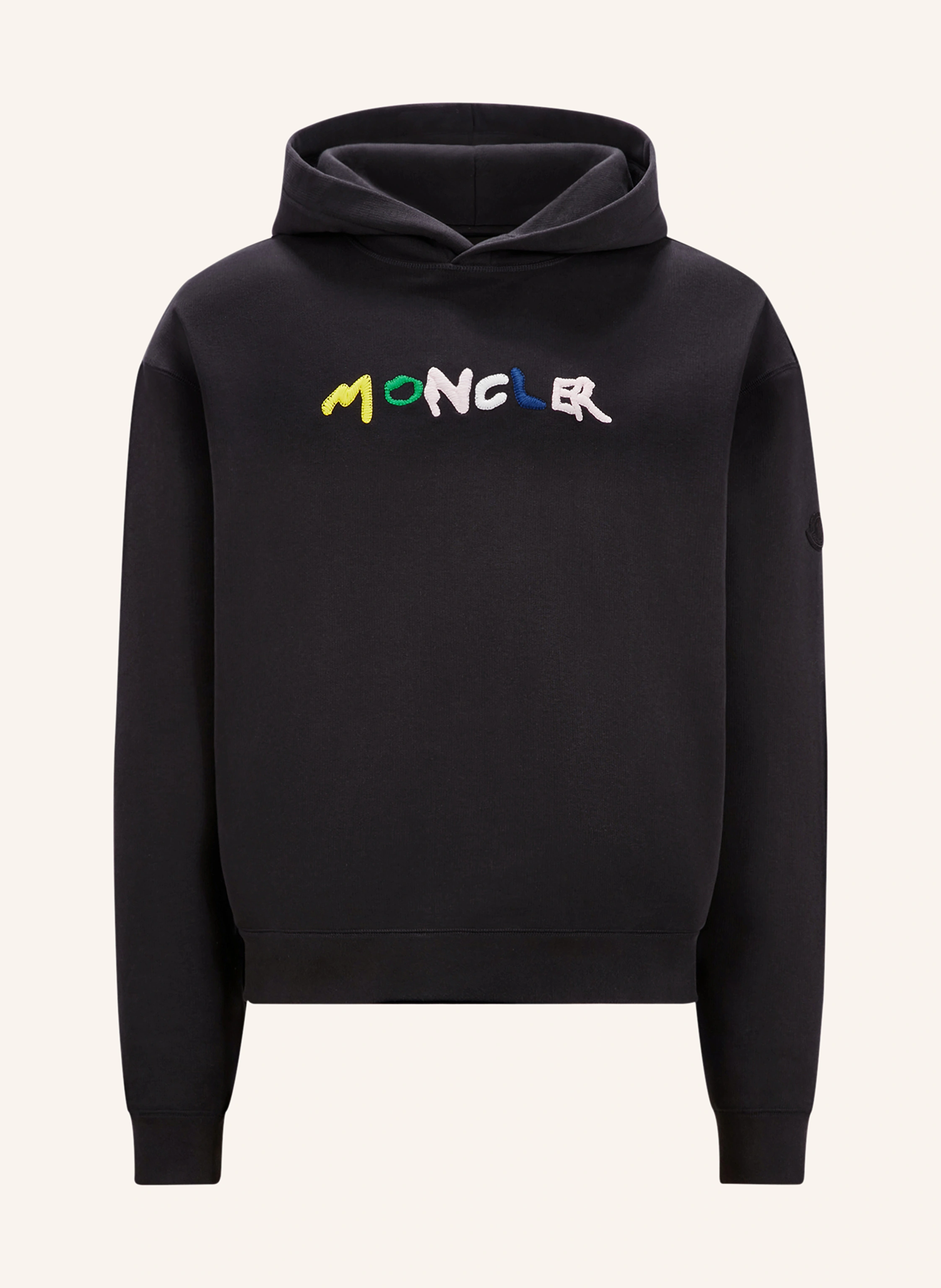 MONCLER Hoodie in black/ yellow/ green