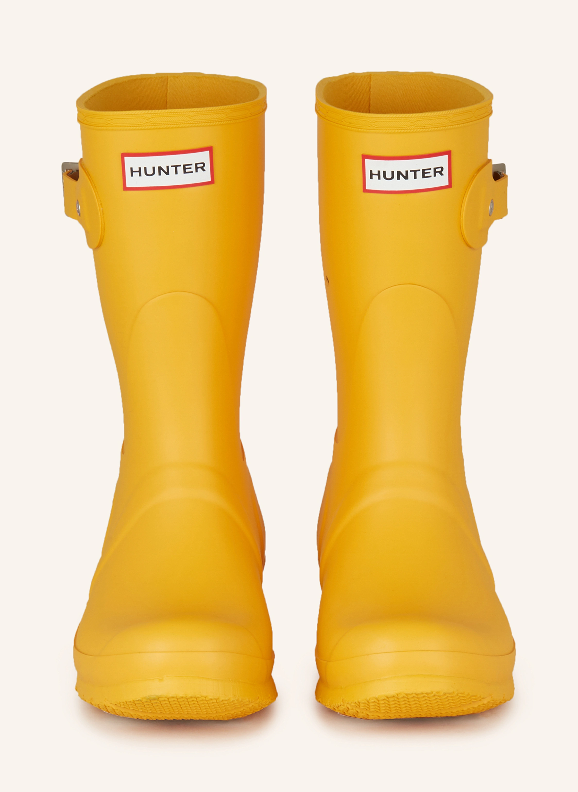 HUNTER ORIGINALS SHORT rain boots in dark yellow