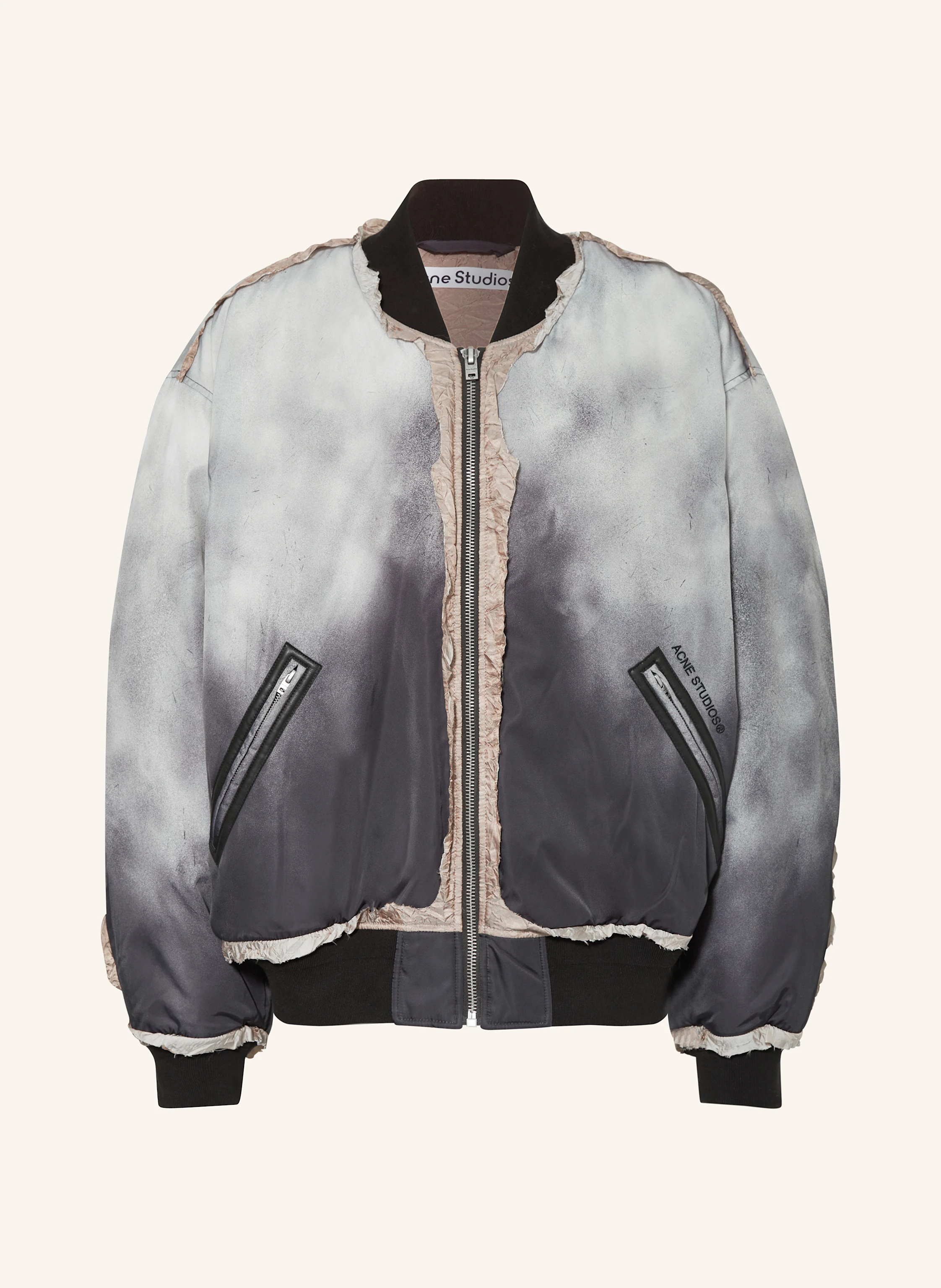 ジャケット・アウター Acne Studios BOMBER JACKET Mid Grey 48 ACNE STUDIOS - BOMBER JACKET MID GREY – SOLAR MTP