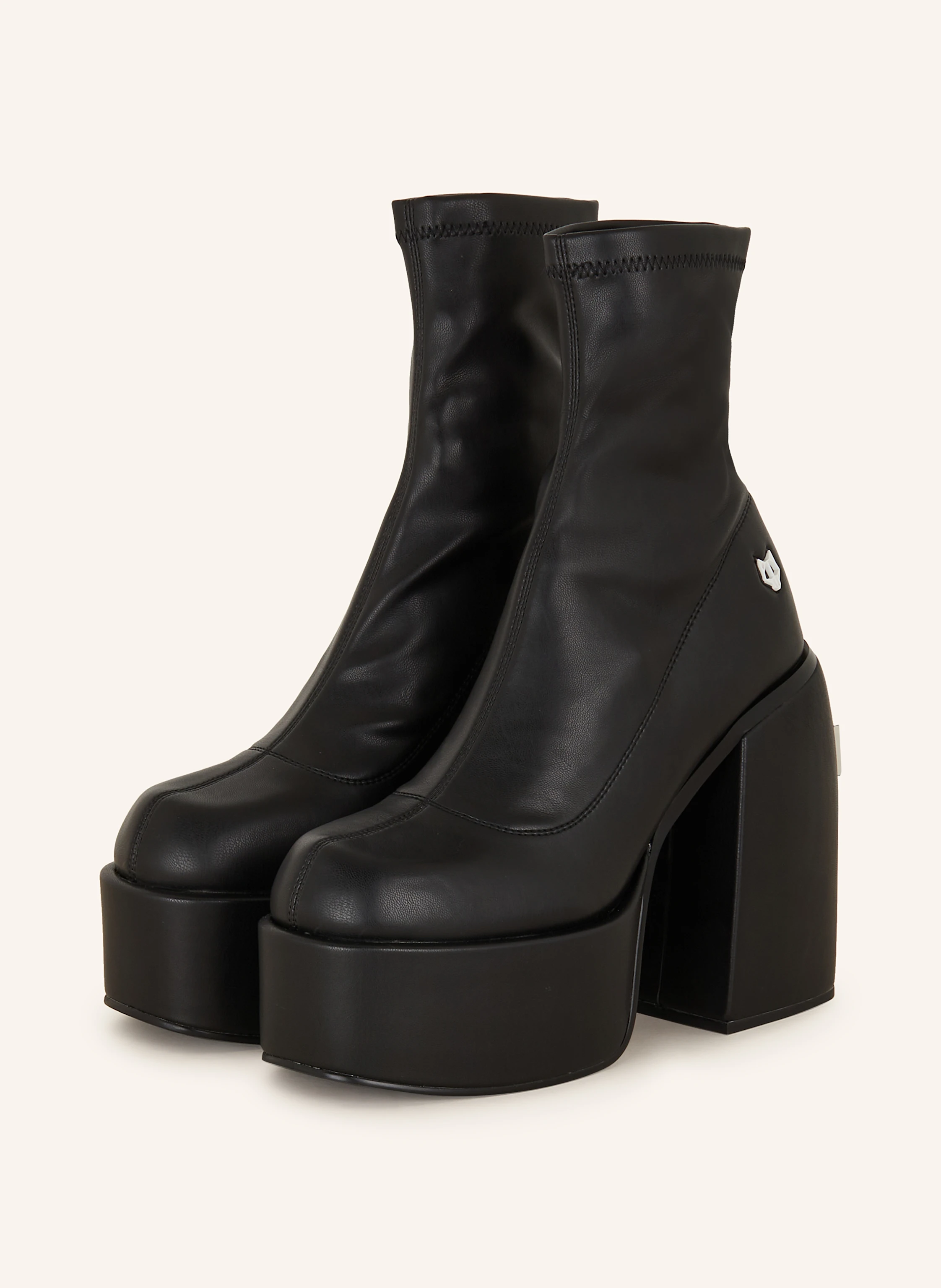 NAKED WOLFE SUGAR BLACK STRETCH ハイヒールブーツ Sugar Black Stretch