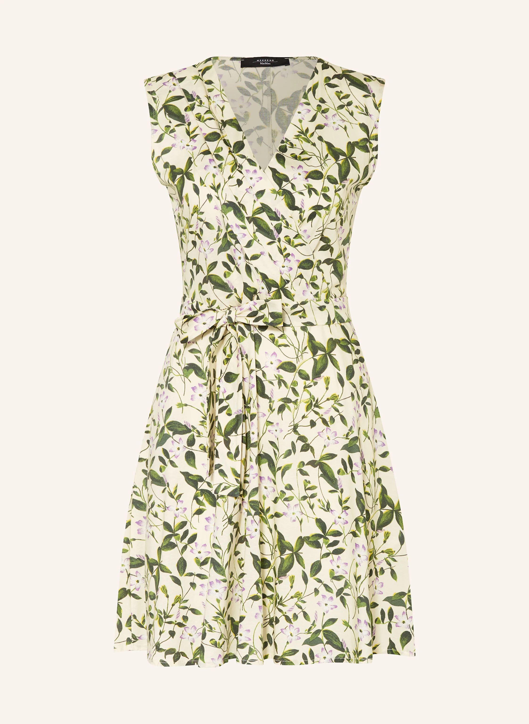 WEEKEND Max Mara OSIRIS jersey dress in light green/ green