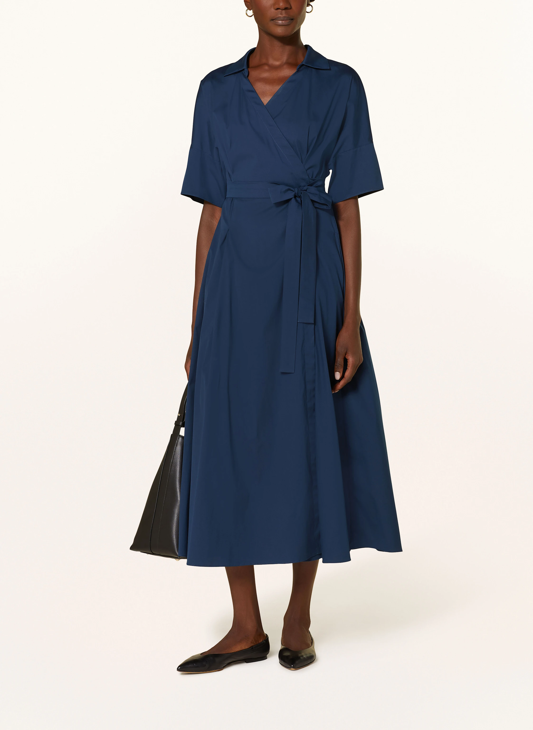 S Max Mara Wrap dress SARAH in dark blue