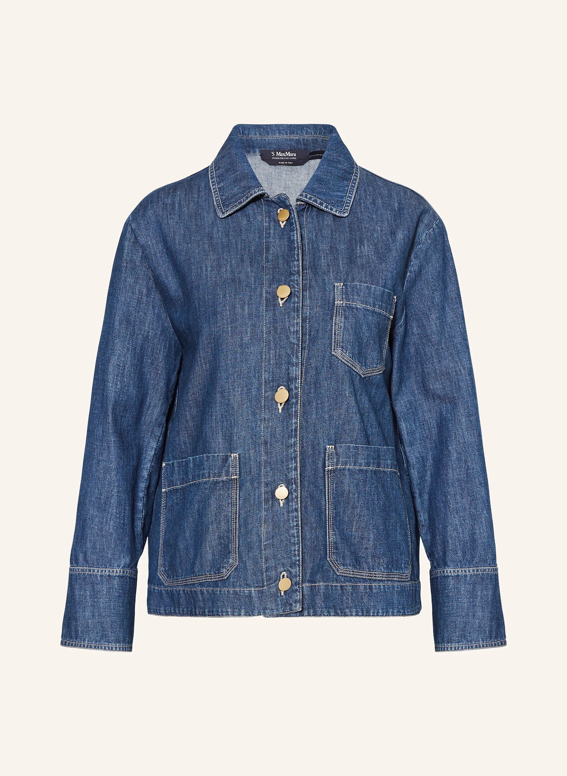 S Max Mara GIULIETTA denim overshirt in blue