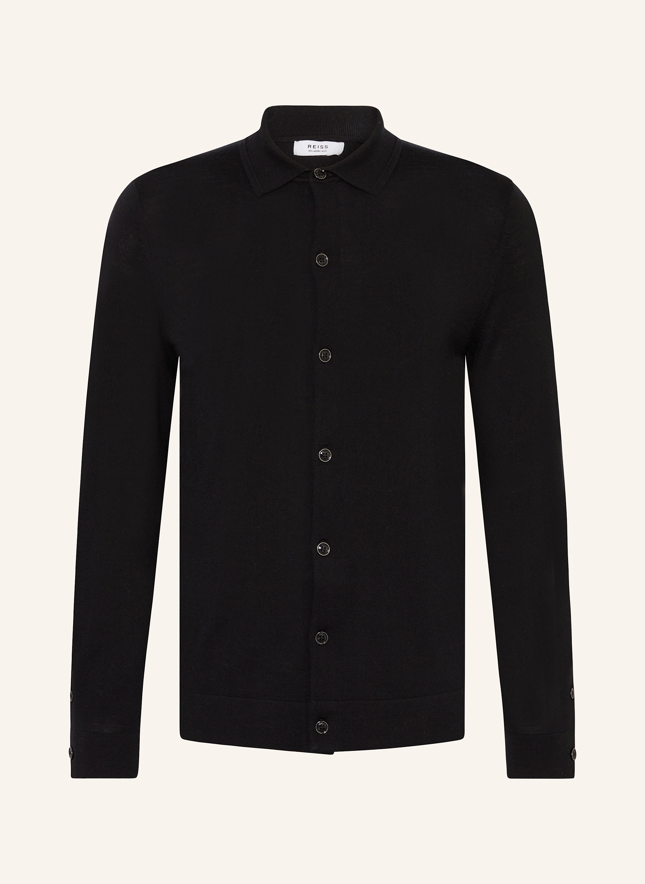 REISS Cardigan FORBES: BLACK