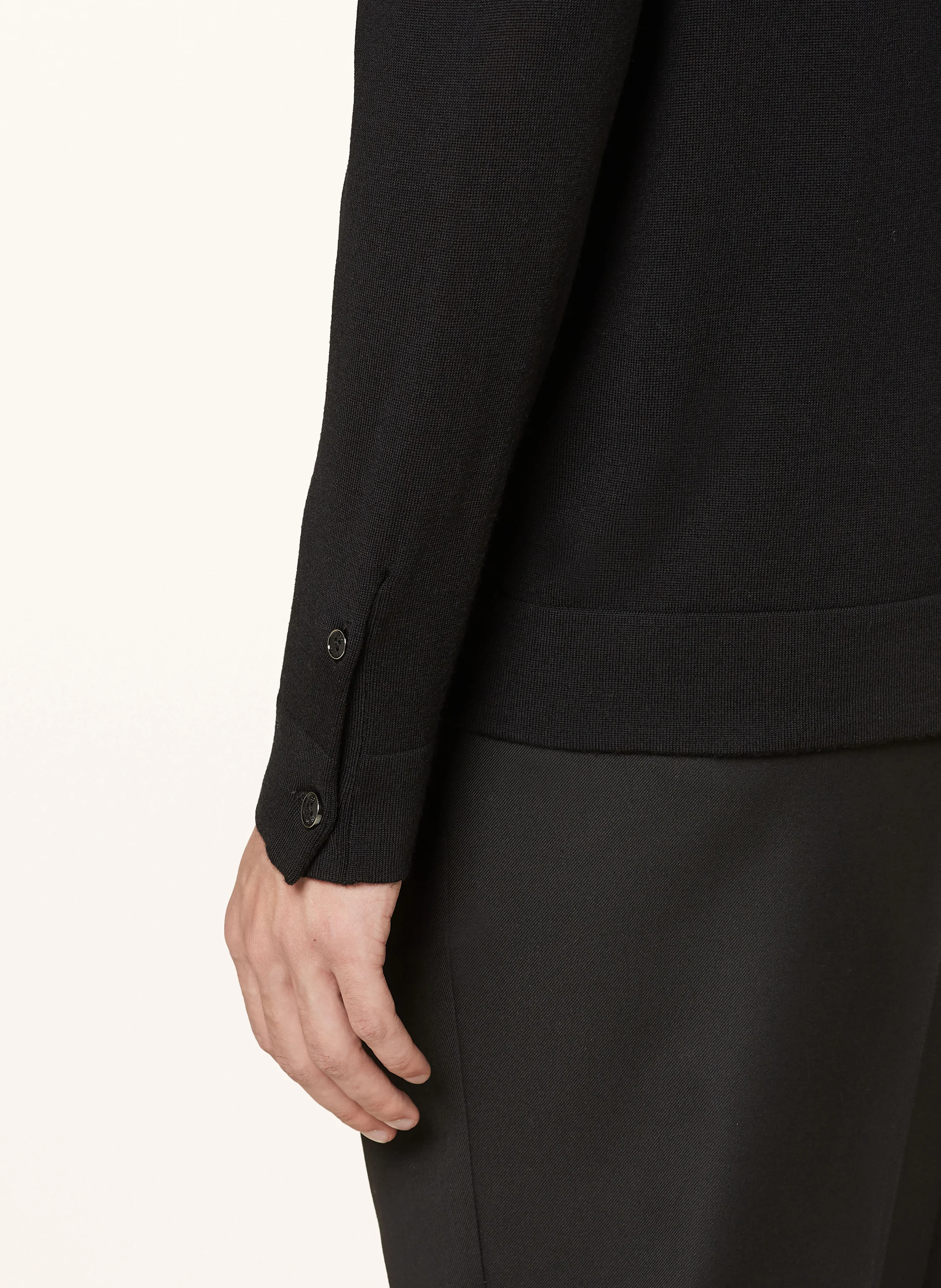 REISS Cardigan FORBES: BLACK