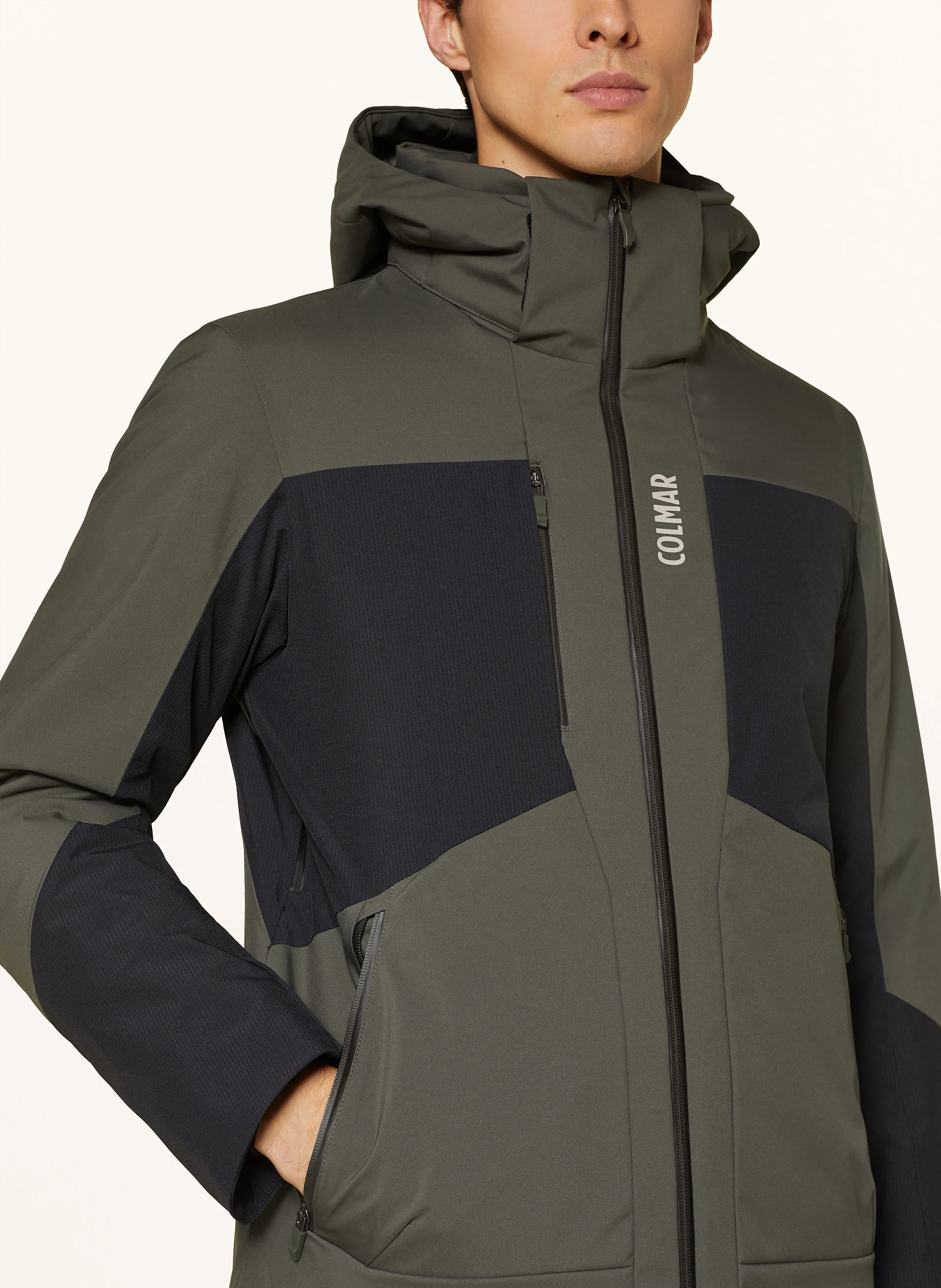 COLMAR Skijacke in dunkelgrün/ schwarz