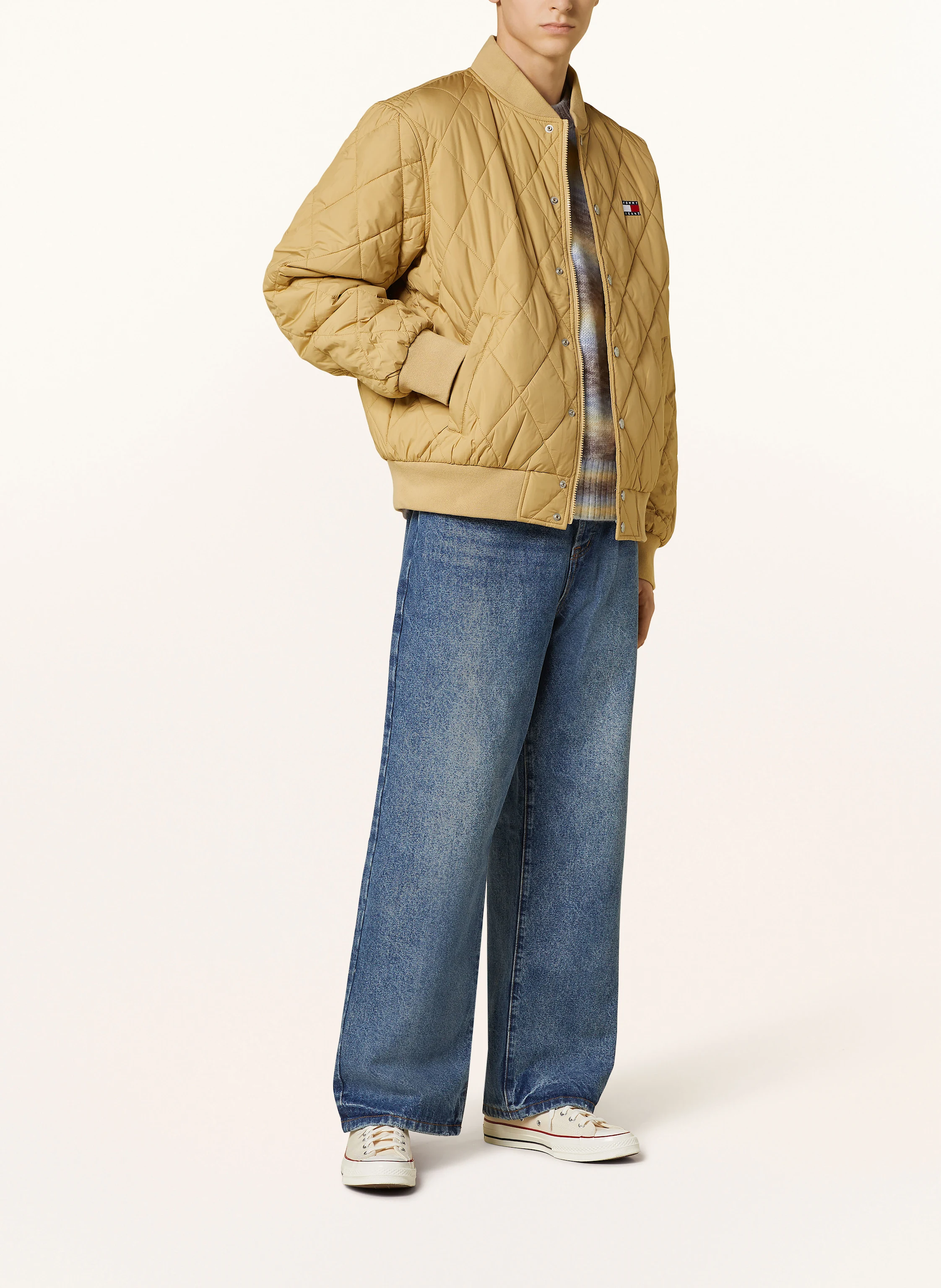 Replay Steppjacke Herren Rautenmuster Replay Steppjacke Saber Mid