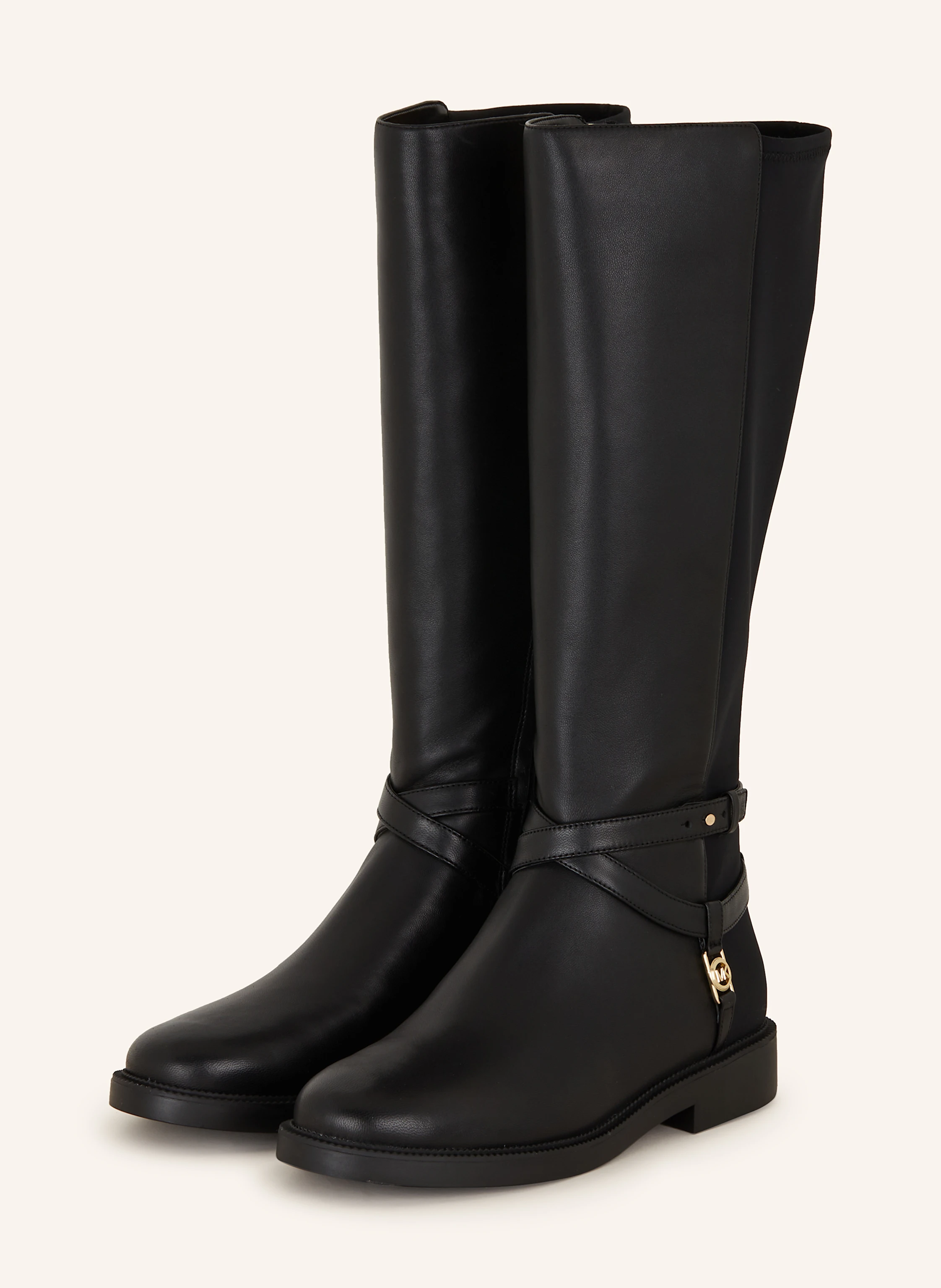 Ladies Boots Michael Kors Black Riding Boots MICHAEL Michael Kors