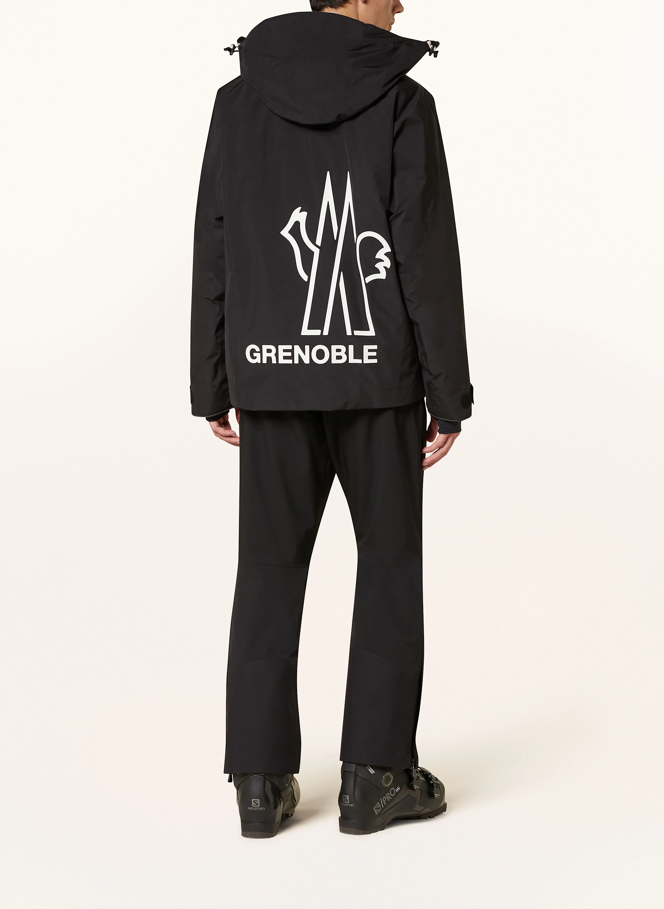 MONCLER GRENOBLE STAZ ski jacket in black