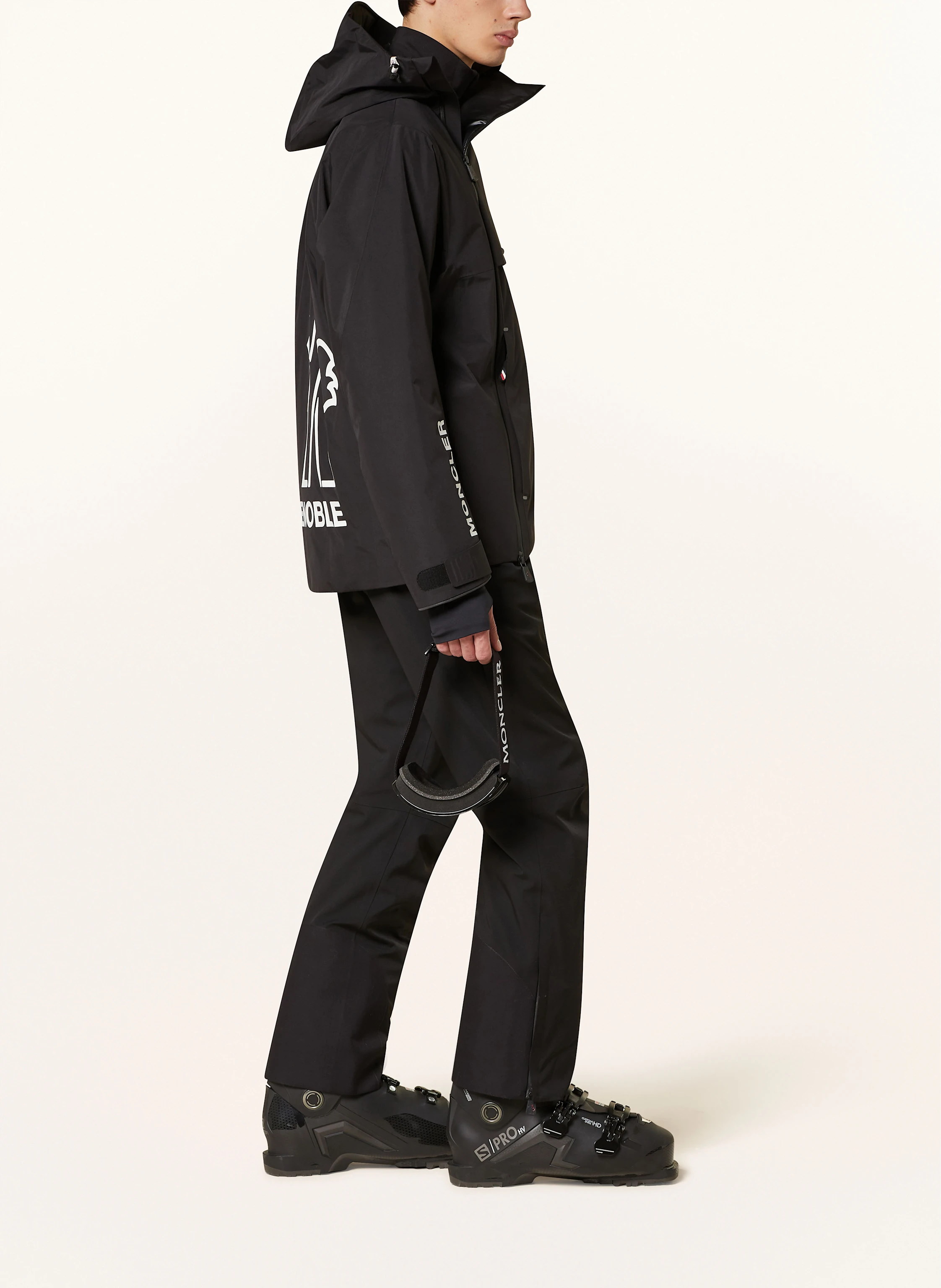 MONCLER GRENOBLE STAZ ski jacket in black