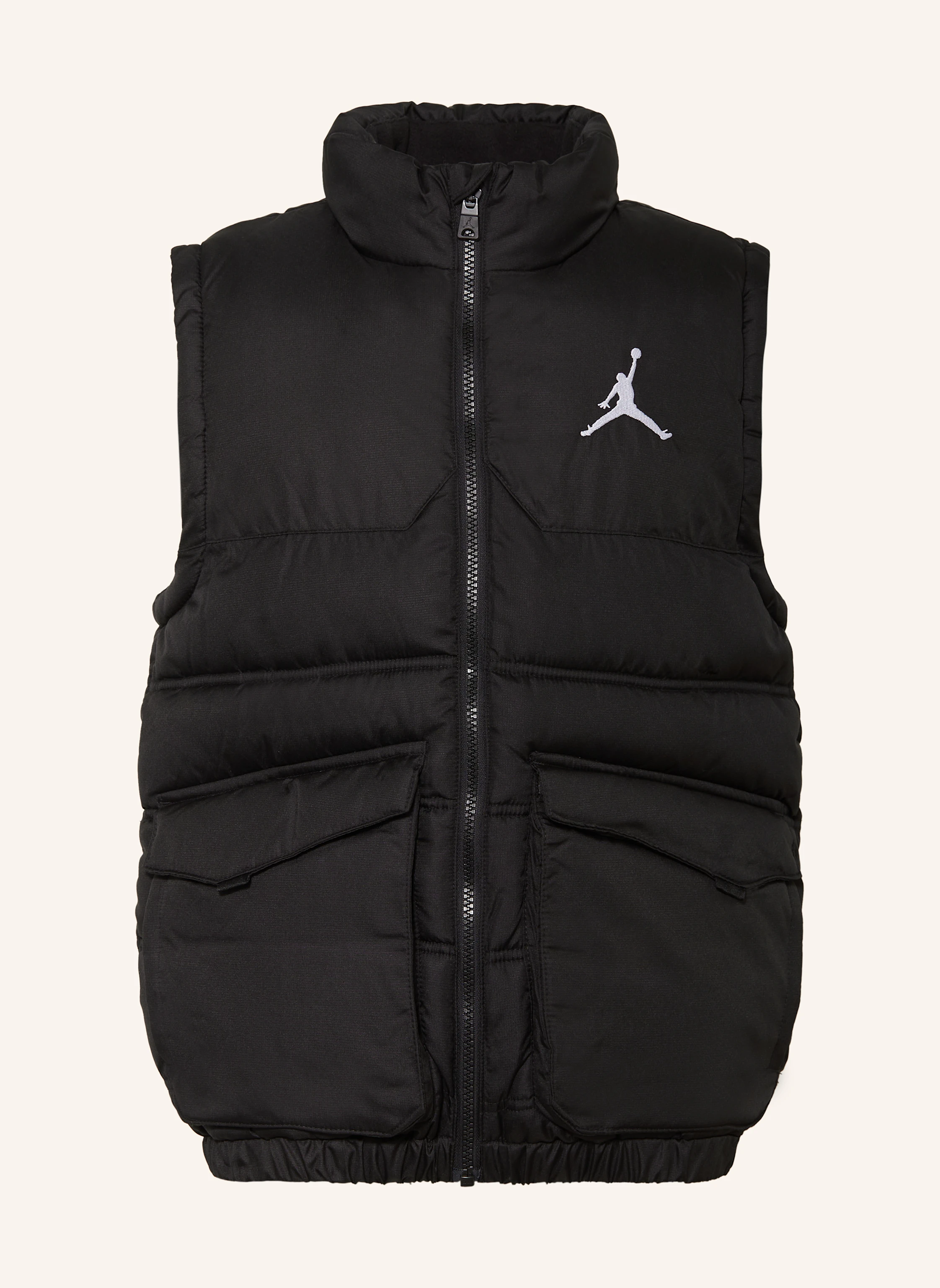 JORDAN PUFFER FILLED vest in black