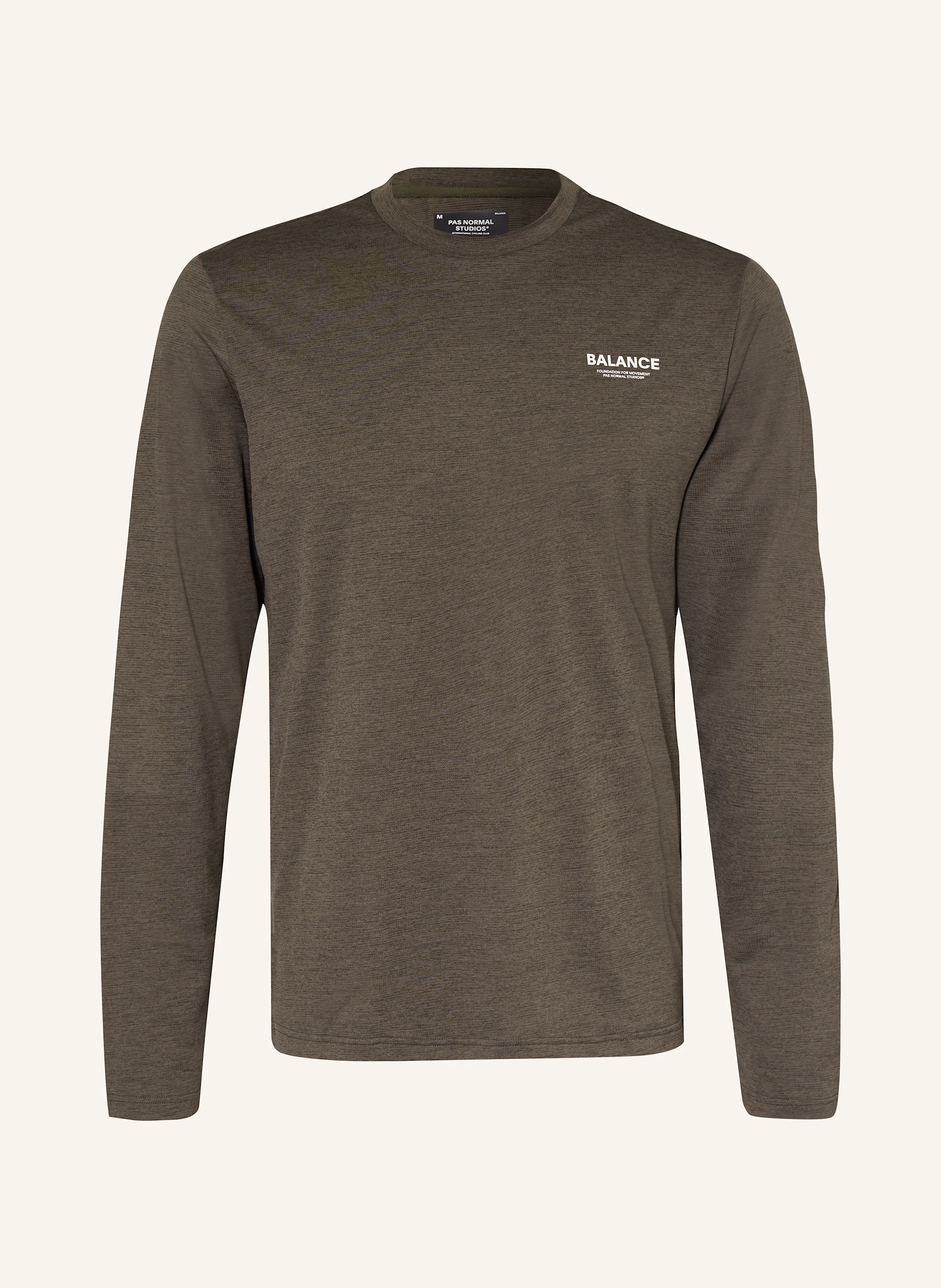 PAS NORMAL STUDIOS Running shirt BALANCE in khaki