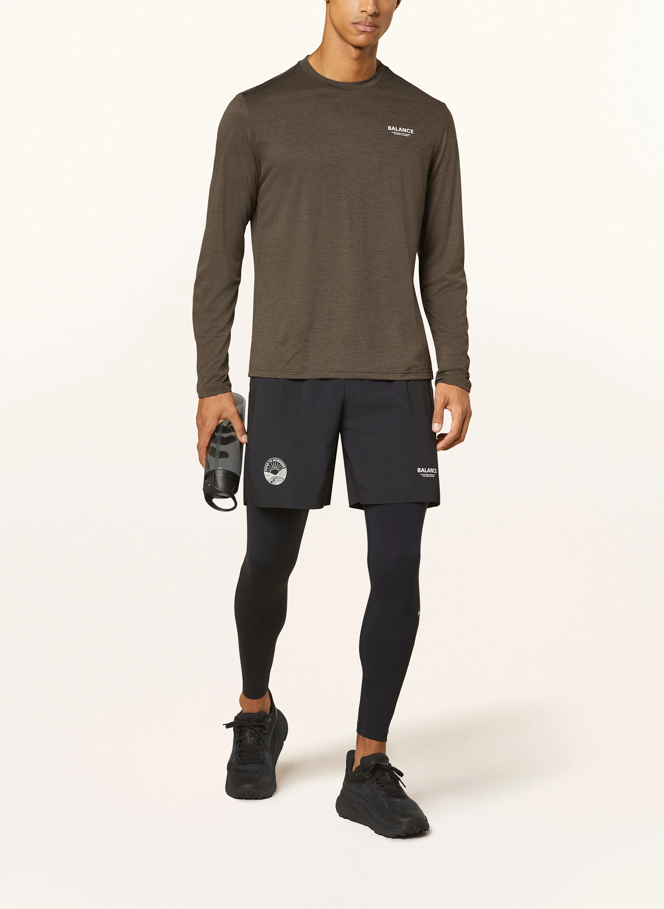 PAS NORMAL STUDIOS Running shirt BALANCE in khaki